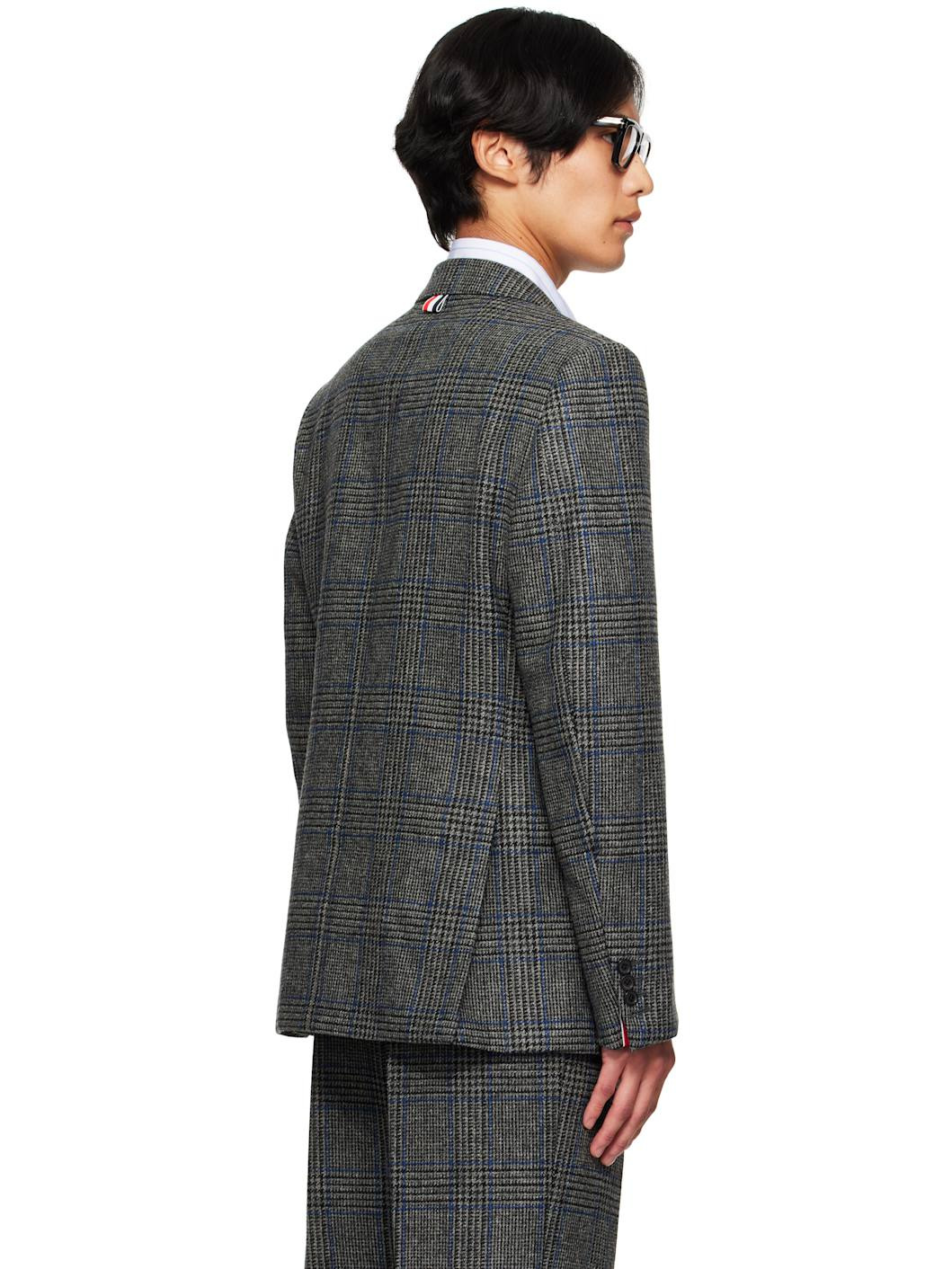 Gray Prince of Wales Hunting Tweed Blazer - 3