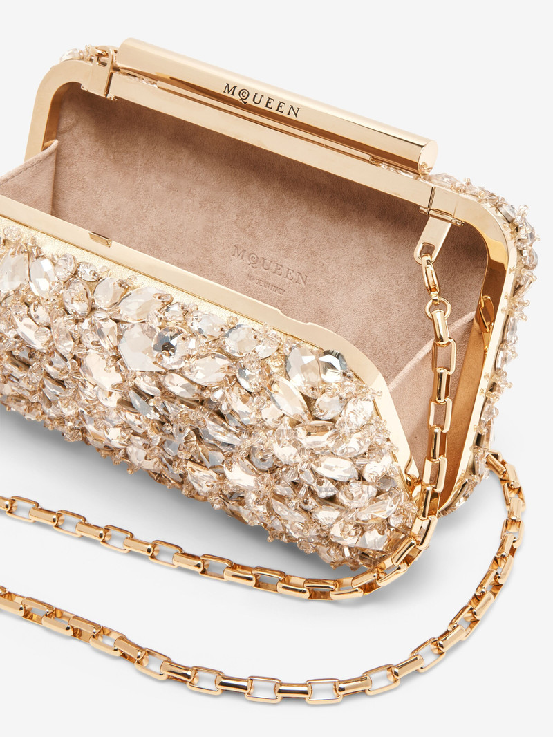 Crystal Embroidery T-Bar Box Clutch 5
