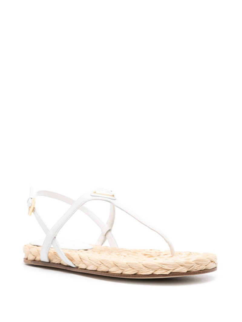 Prada triangle-logo slingback espadrilles outlook