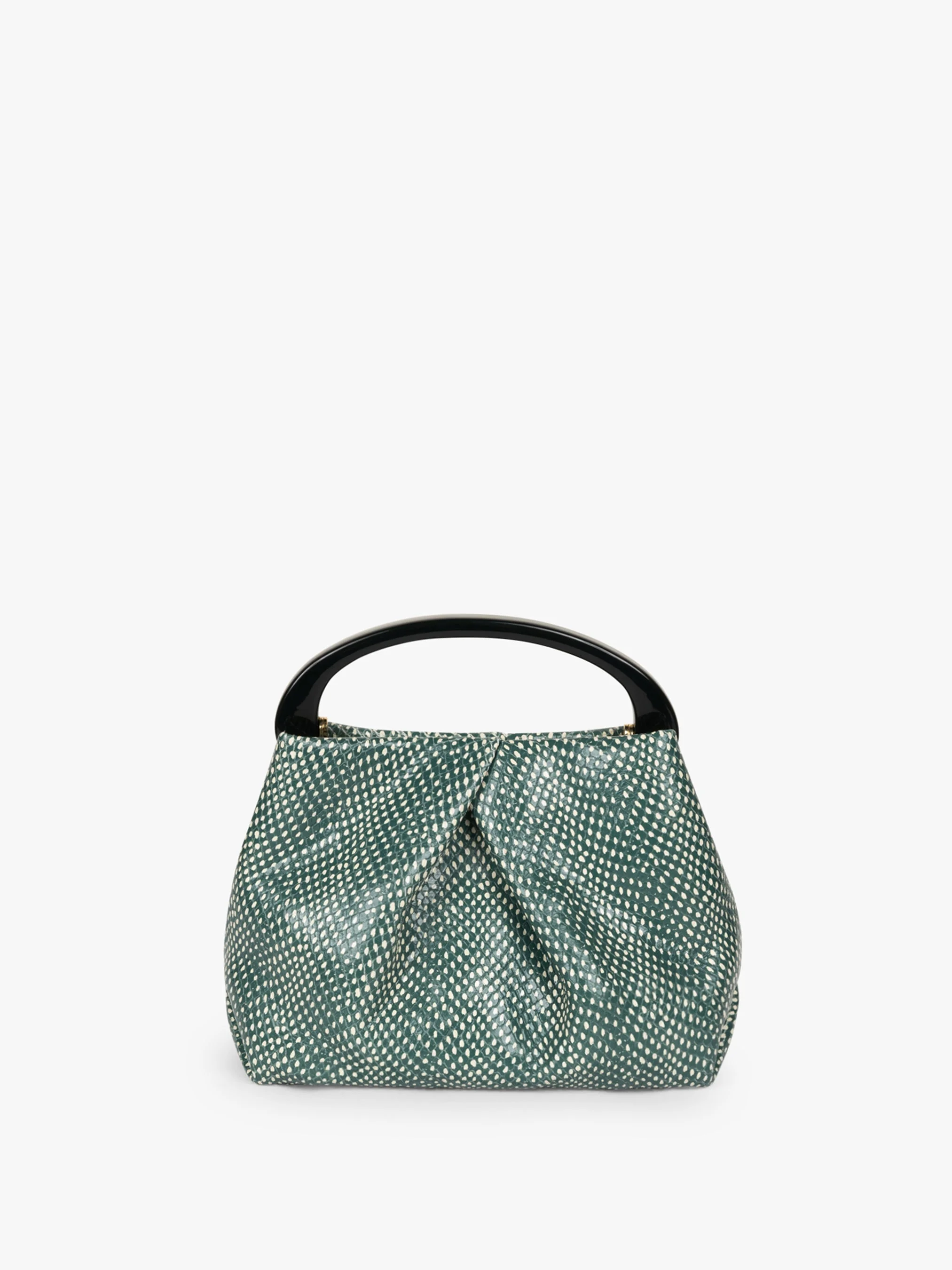 SMALL PLEATED LEATHER BAG - 1