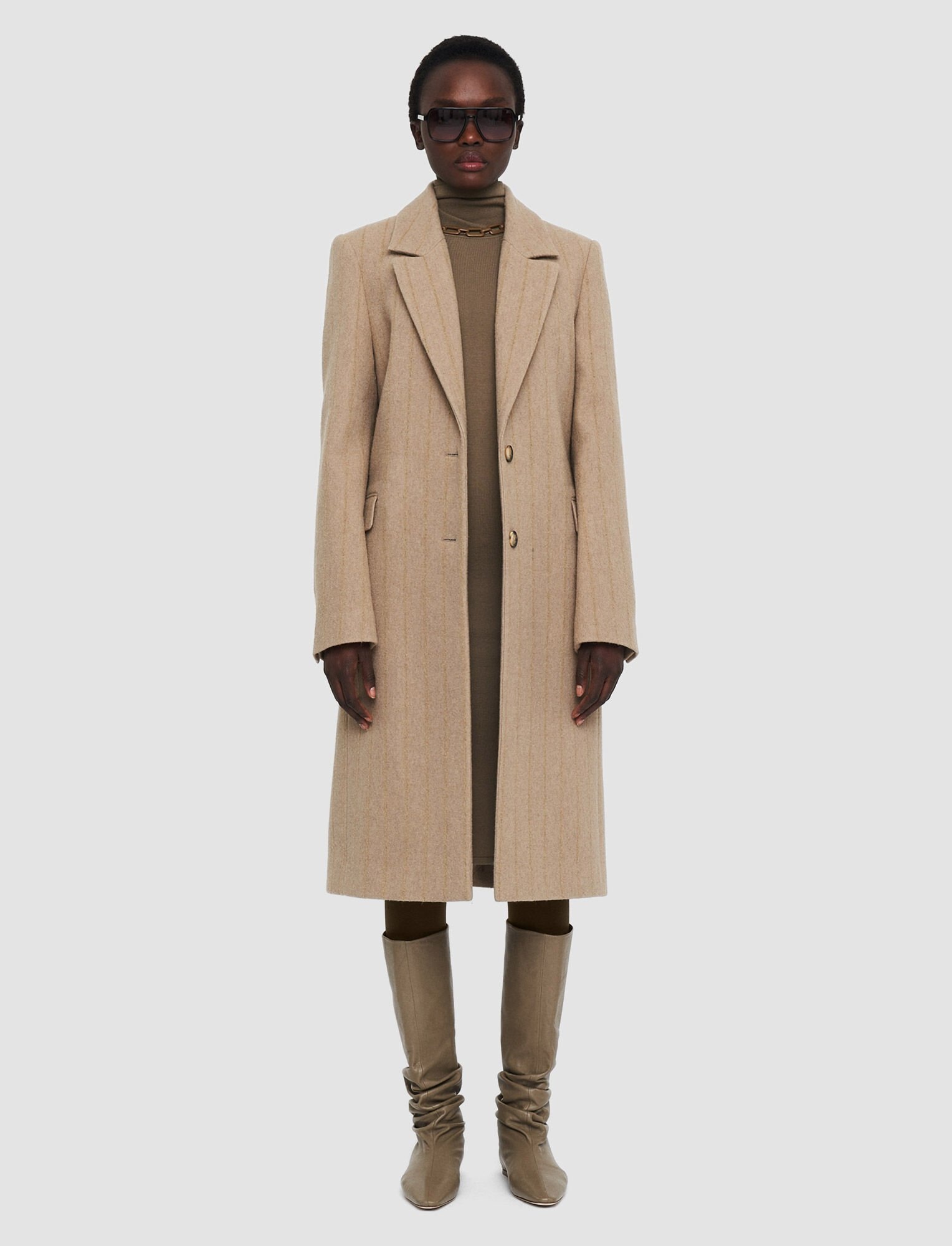 Shadow Pinstripe Chalet Coat - 2