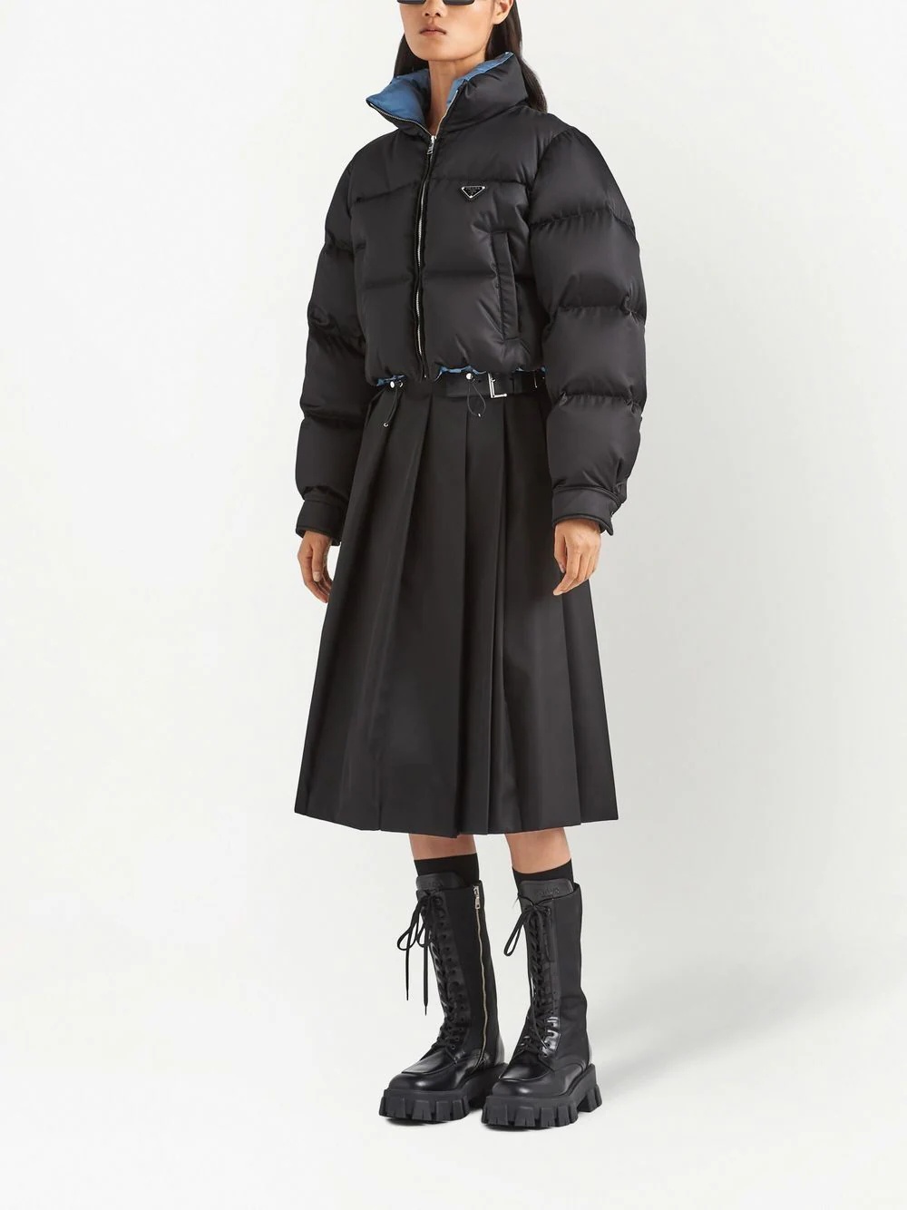 Re-Nylon cropped padded jacket - 2