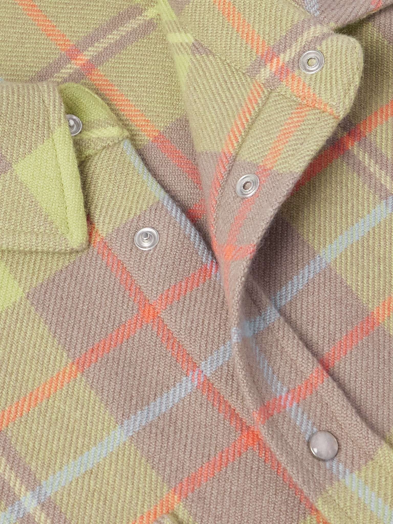 Earth Checked Cashmere Shirt - 4