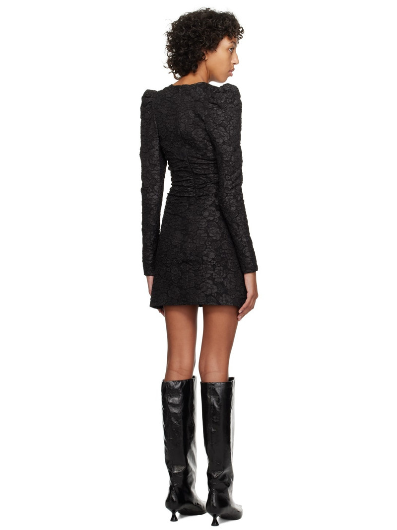 Black Jacquard Minidress 3