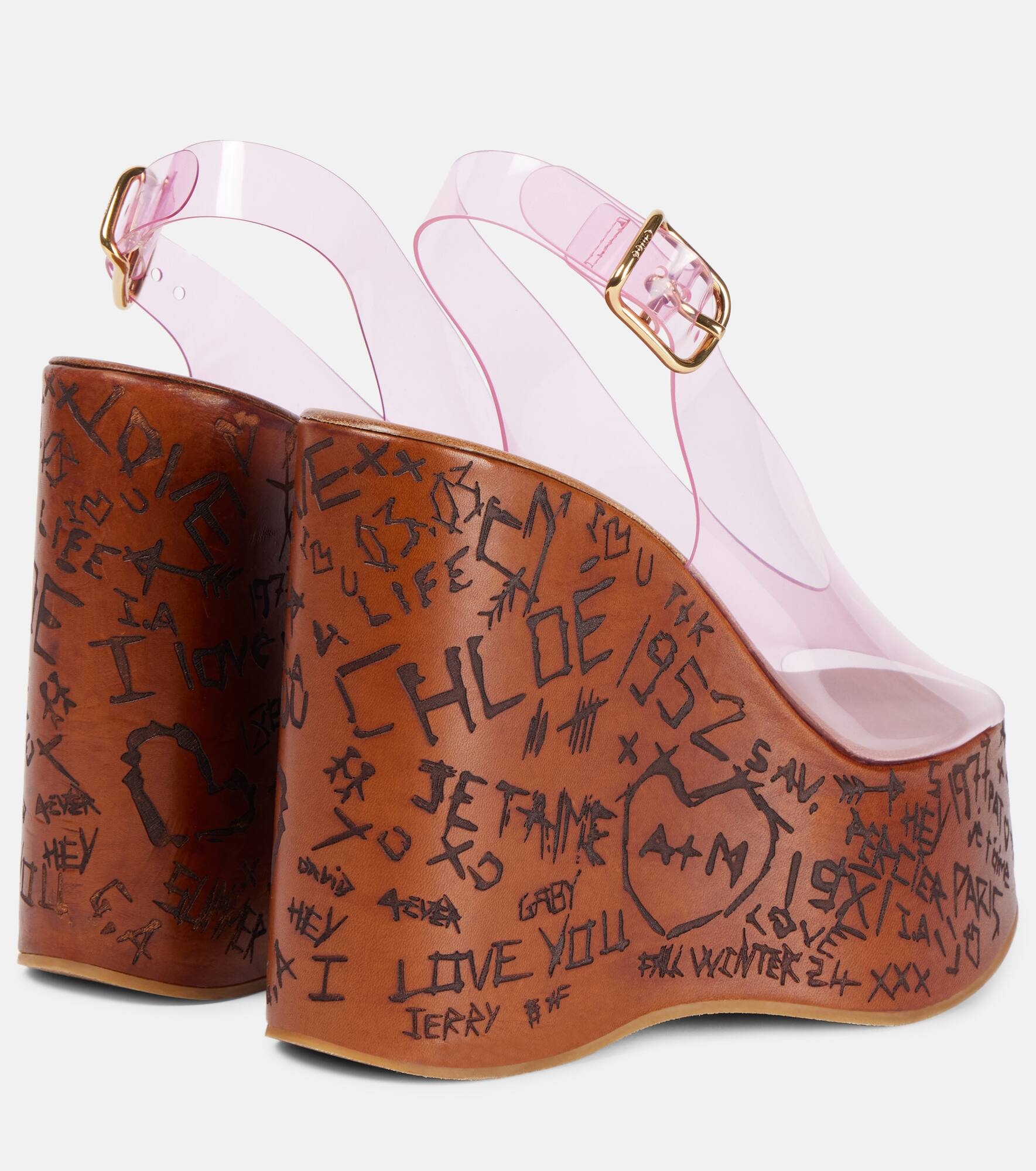 Maxime PVC slingback wedge sandals - 2