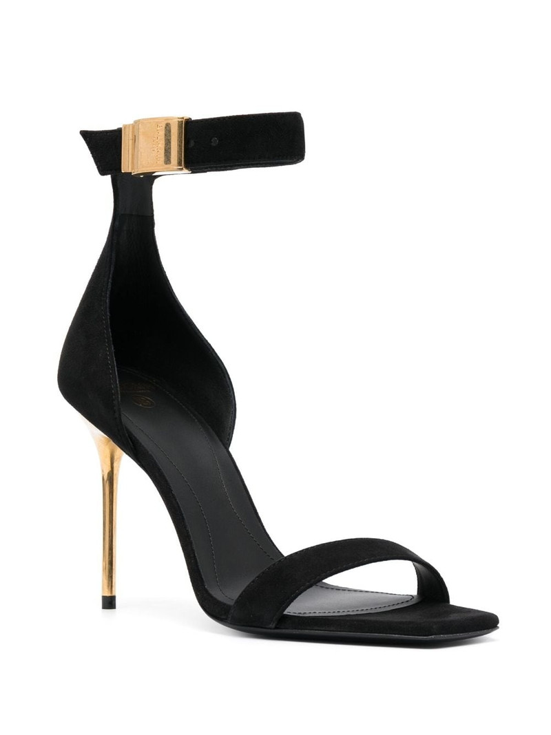 Balmain Uma 100mm engraved-buckle sandals outlook