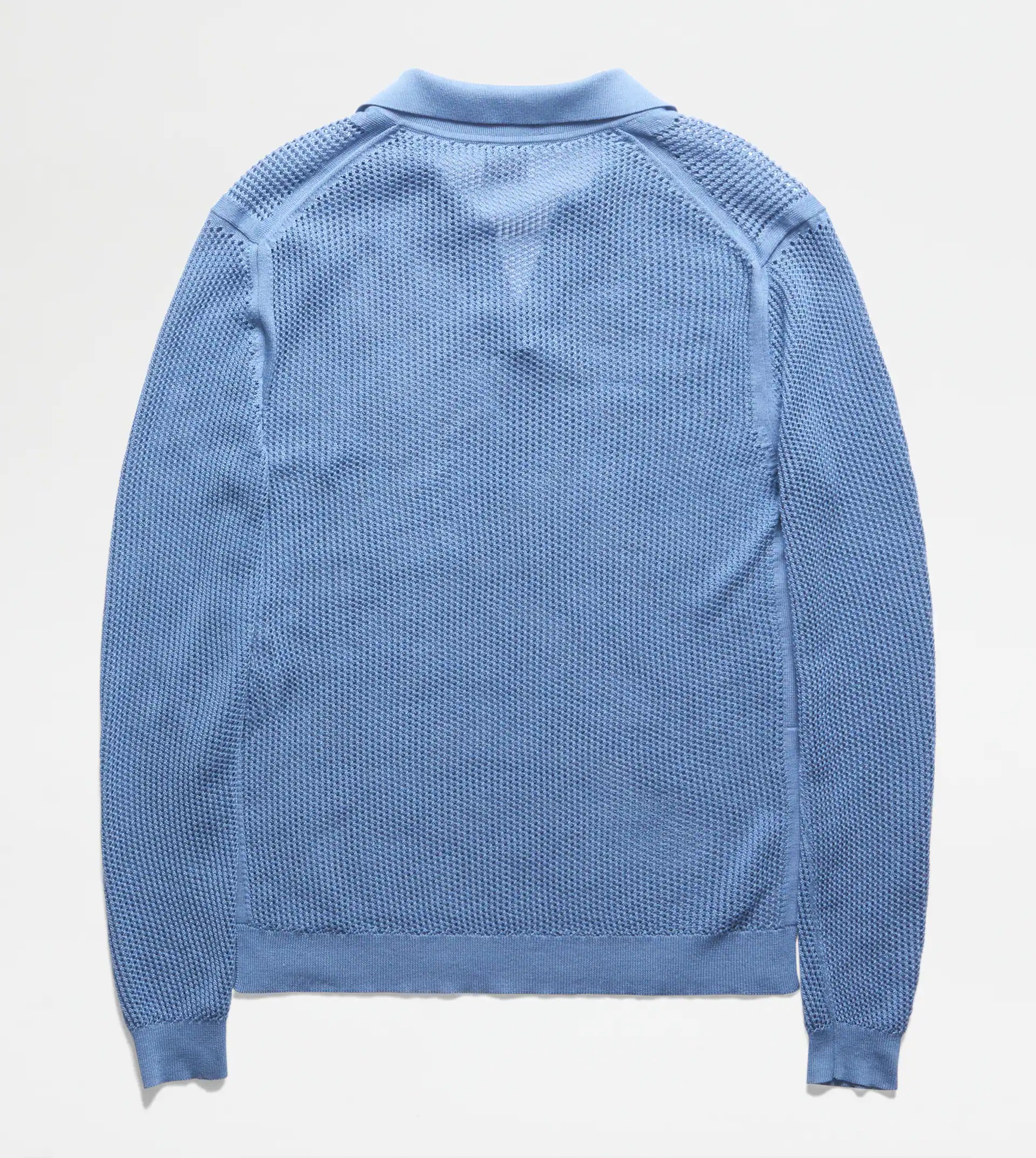KNITTED POLO SHIRT - LIGHT BLUE - 8