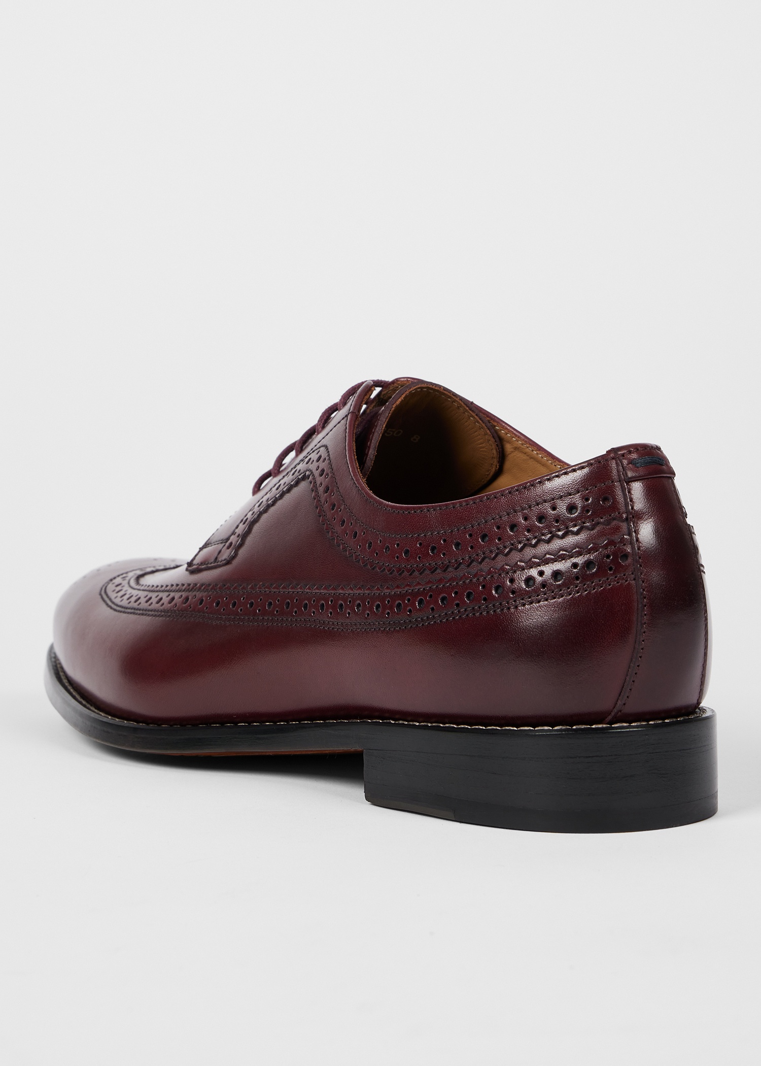 Bordeaux Leather 'Collins' Brogues - 5