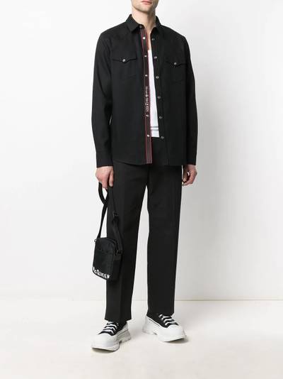 Alexander McQueen Selvedge-tape denim shirt outlook