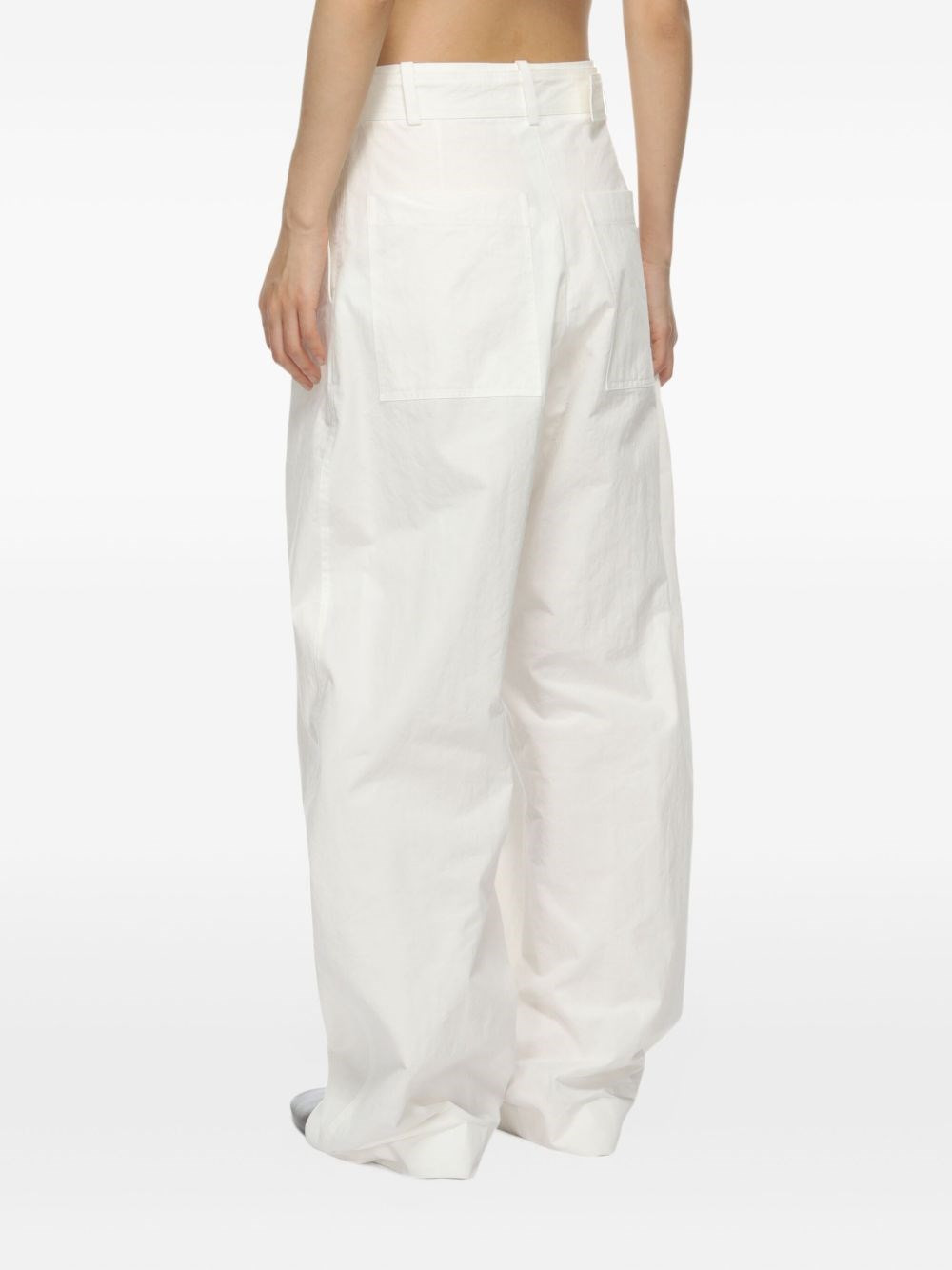 Round leg cotton trousers - 5
