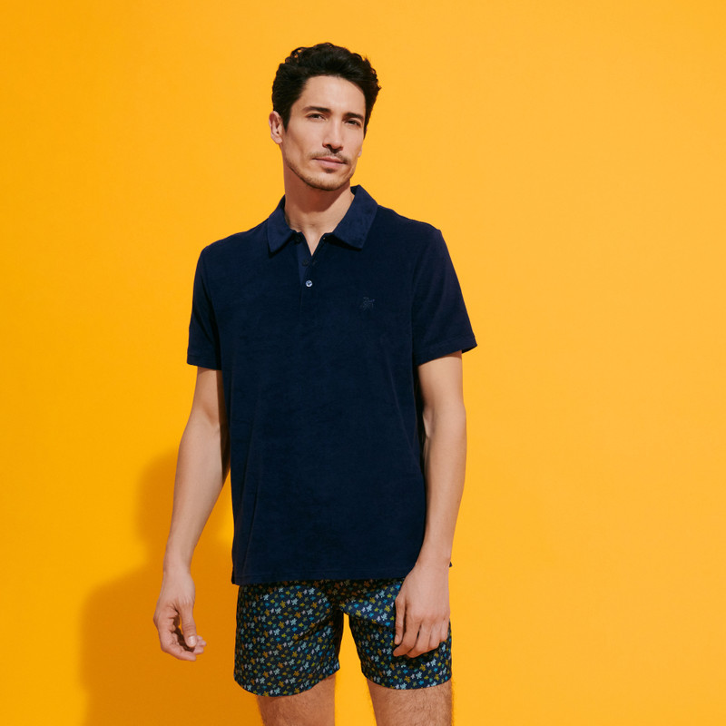 Vilebrequin Men Organic Cotton Terry Polo Solid outlook