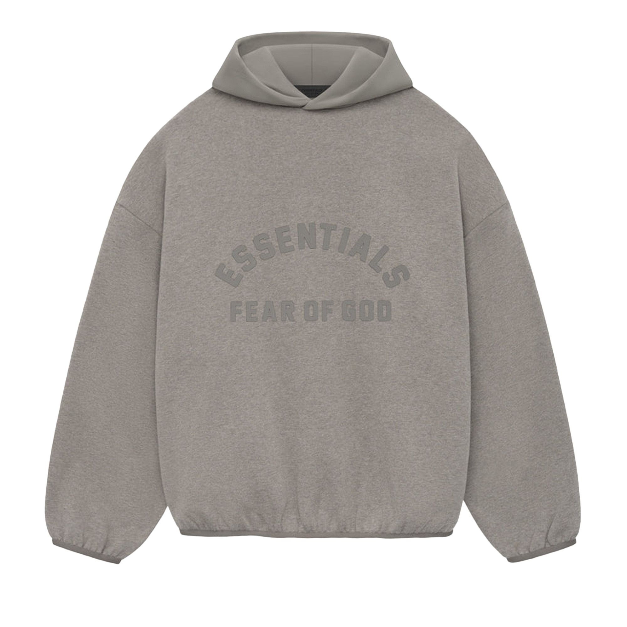 Fear of God Essentials Nylon Fleece Hoodie 'Heather Grey/Dust' - 1