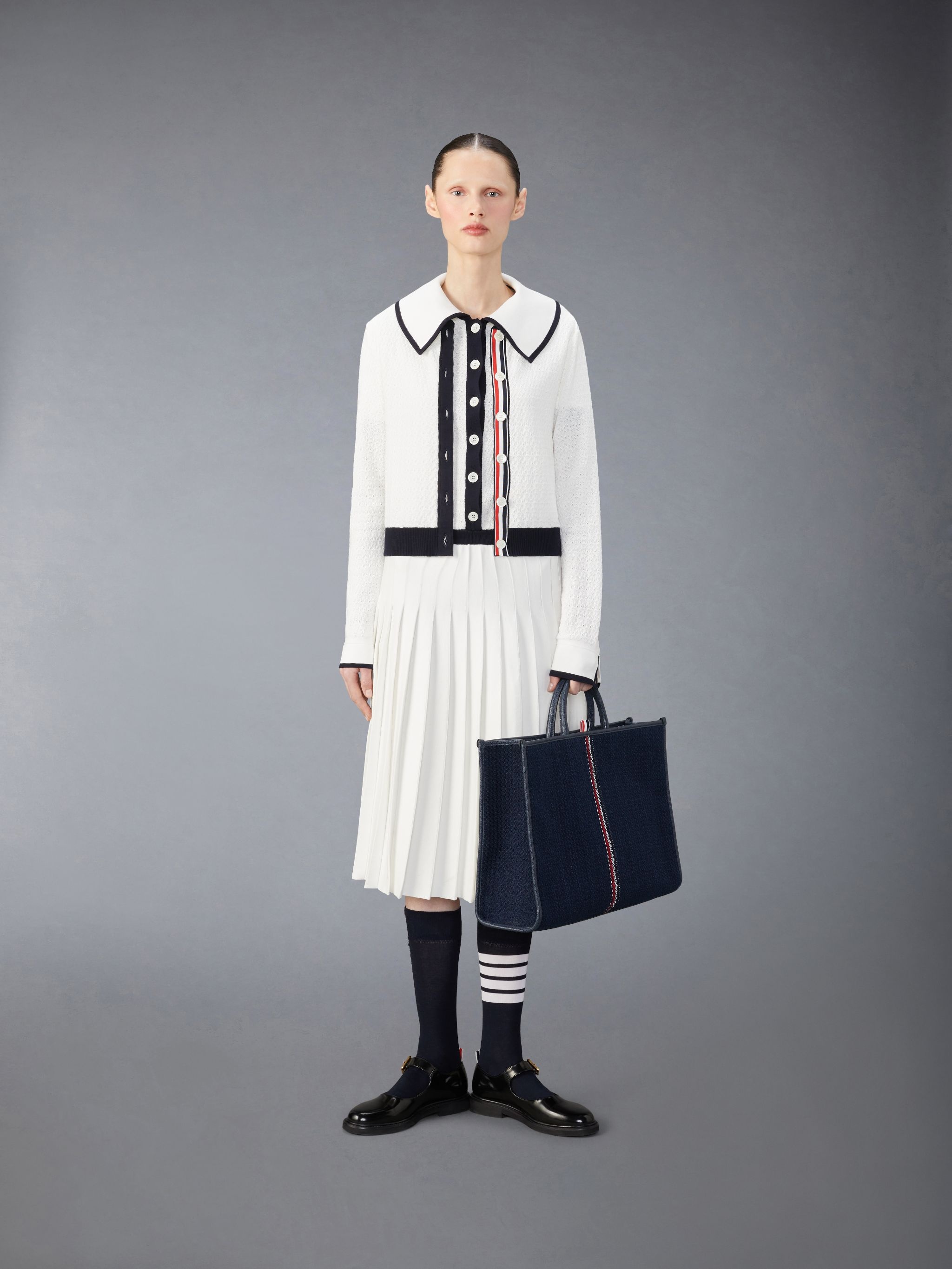 Cotton Pointelle Dress - 4