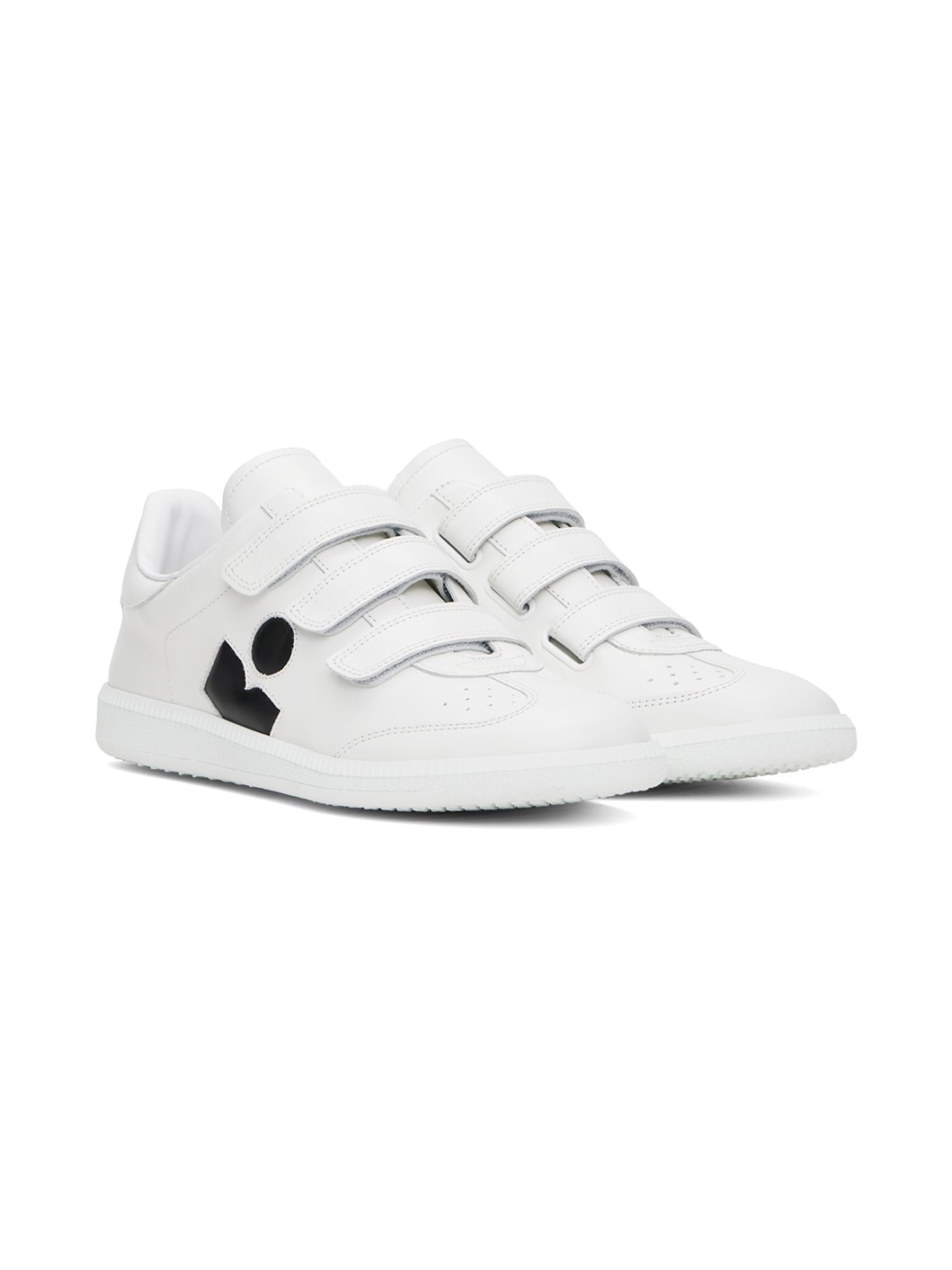 White Bethy Logo Leather Sneakers - 4