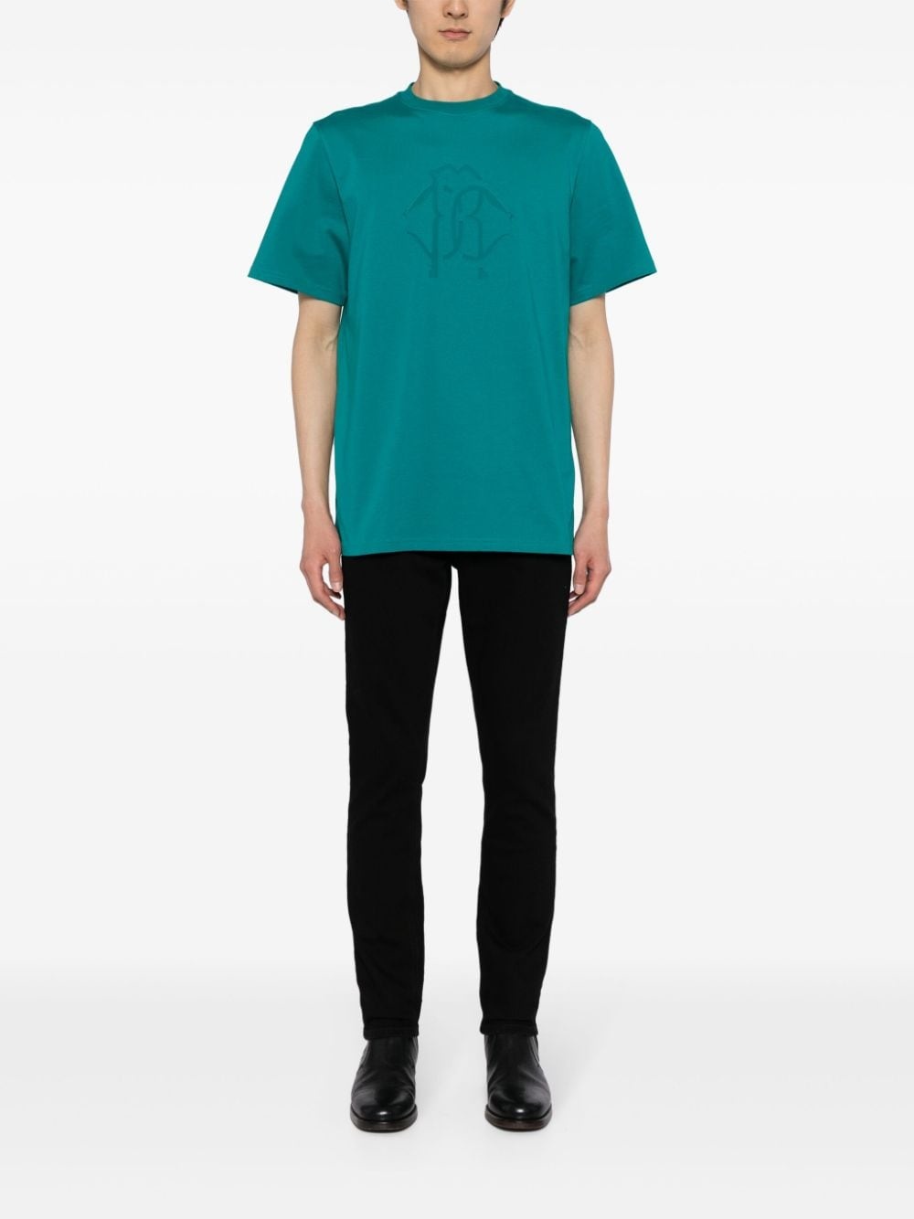 logo-print cotton T-shirt - 2