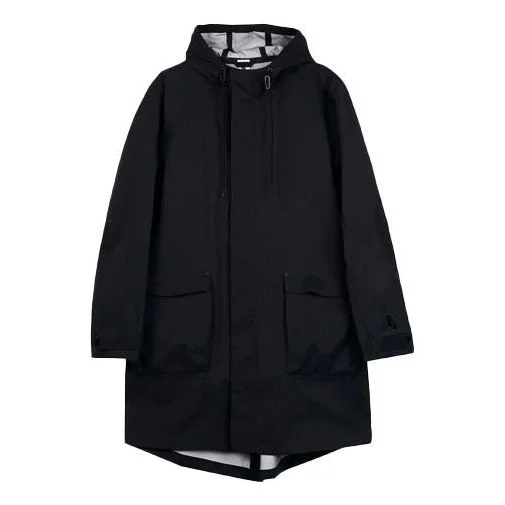 Men's Nike Solid Color Athleisure Casual Sports Mid-Length Hooded Windbreaker AV8271-010 - 1