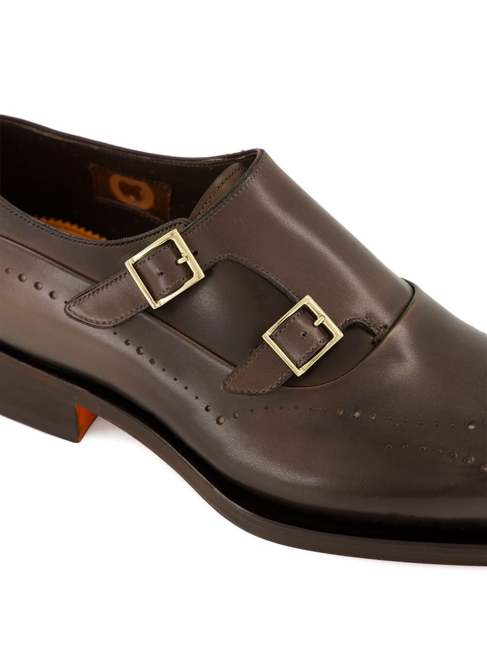 double-buckle monk shoes - 5