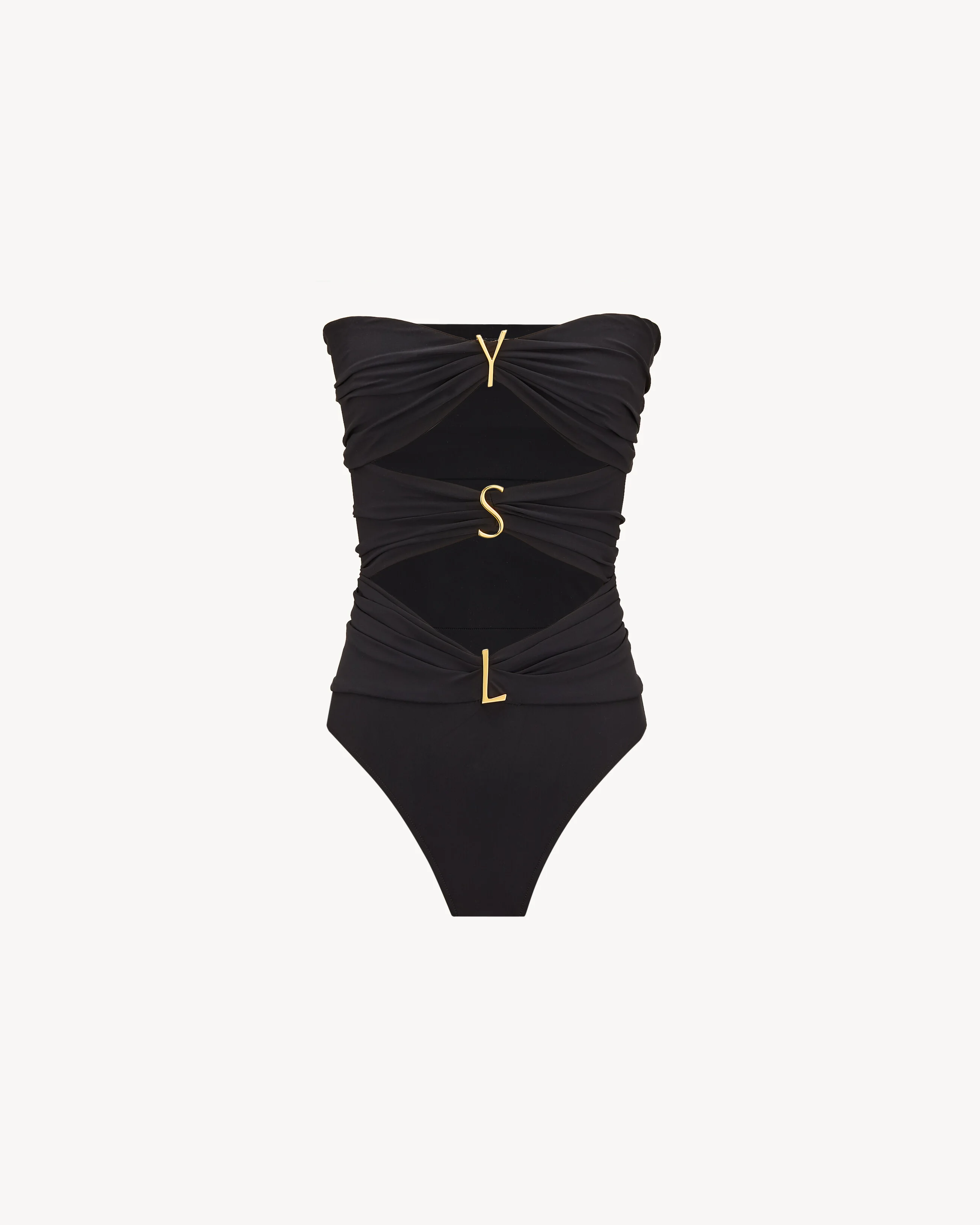 YSL STRAPLESS SWIMSUIT - 1