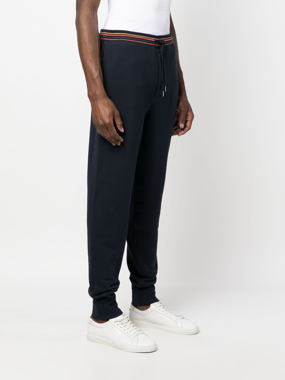 contrasting-trim track trousers - 3