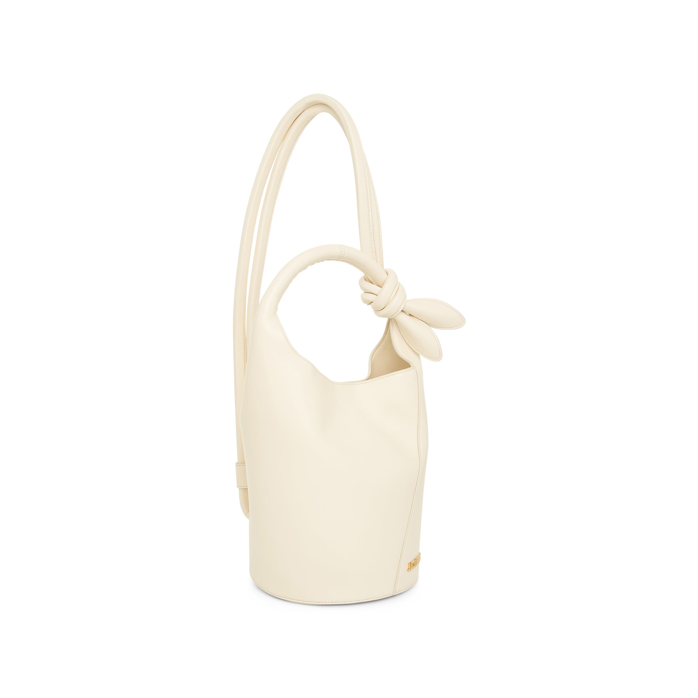 Le Petit Tourni Leather Bag in Light Ivory - 2