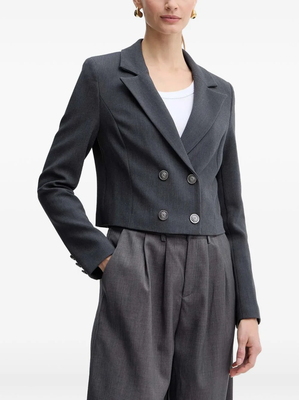 button double-breasted blazer - 1