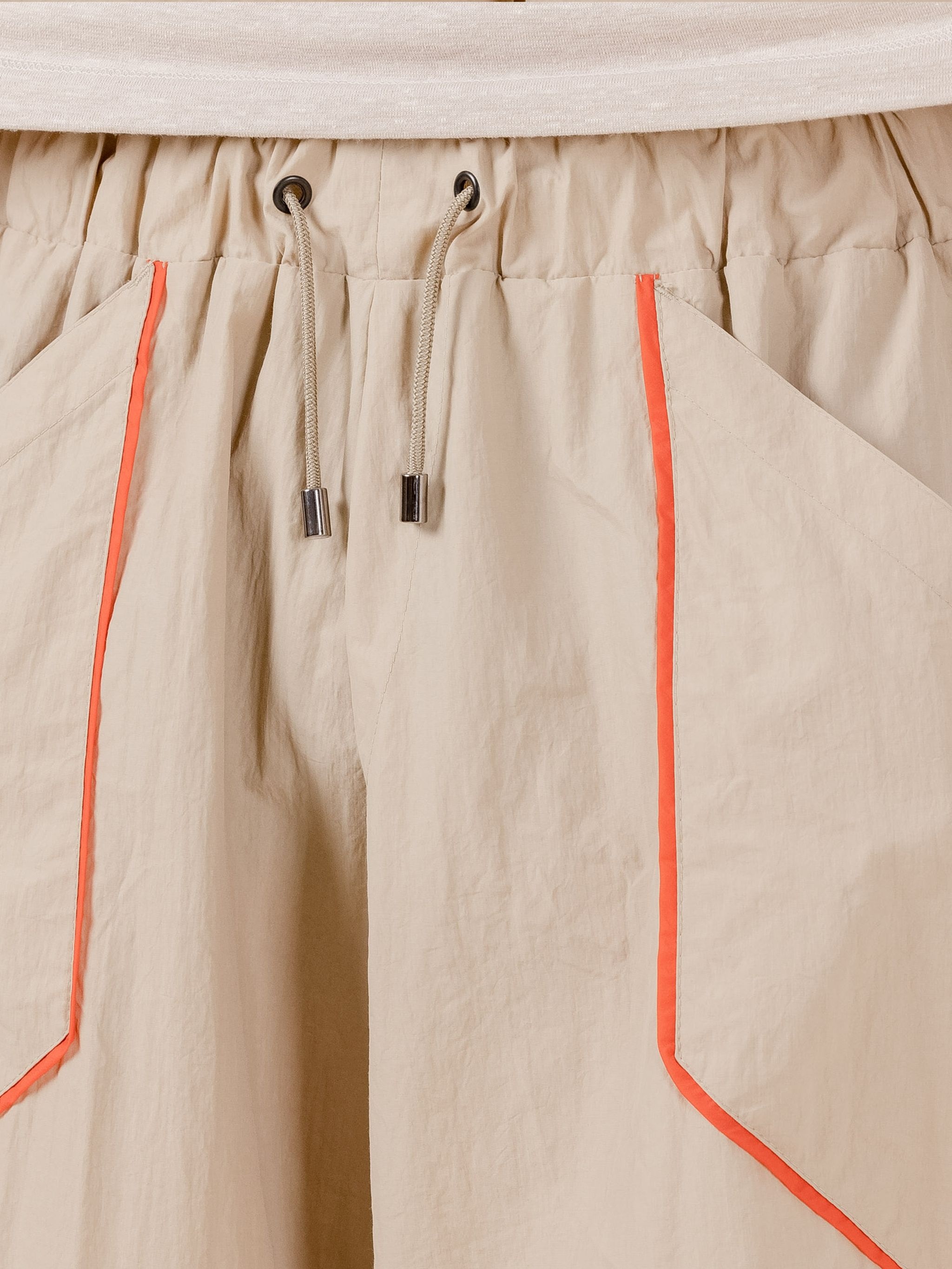 THIS THING OF OURS | FLORA BEIGE TAPED WIDE TROUSERS - 3