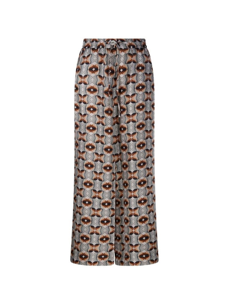 Aloe patterned drawstring trousers 1