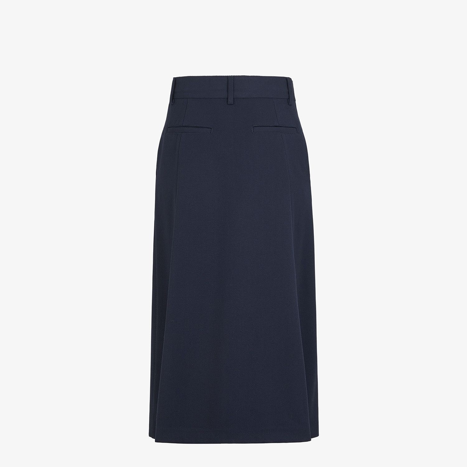 Blue wool pant skirt - 2