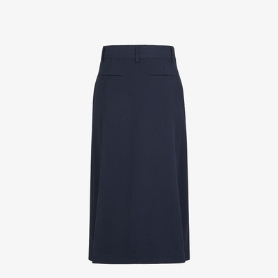 FENDI Blue wool pant skirt outlook