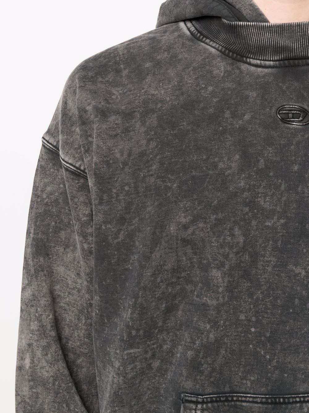 acid-wash pullover hoodie - 5