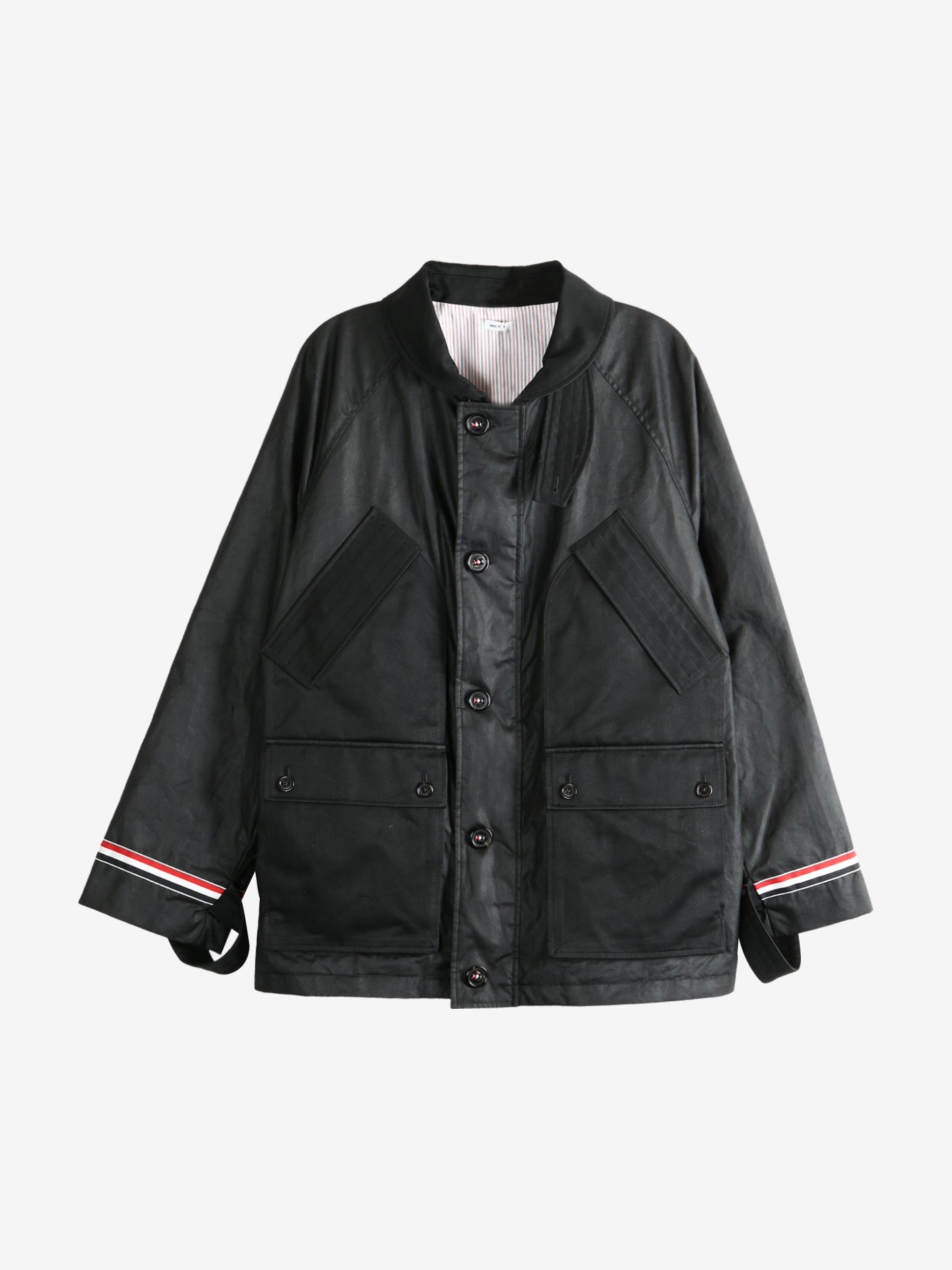 THOM BROWNE - Men Cropped Shawl Collar Field Jacket - 4