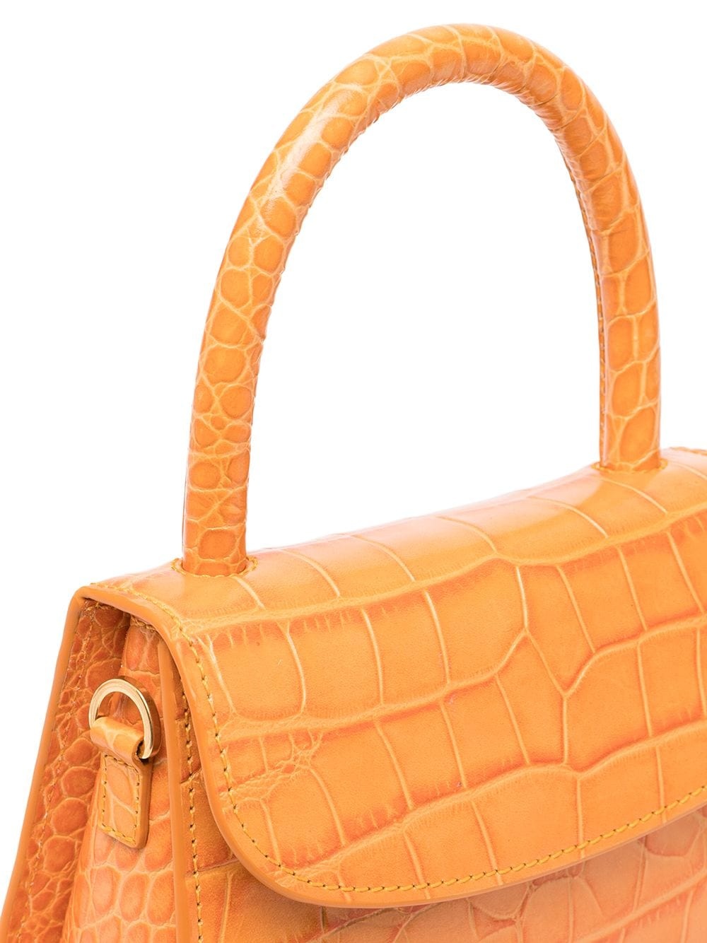 mini crocodile-effect tote - 4