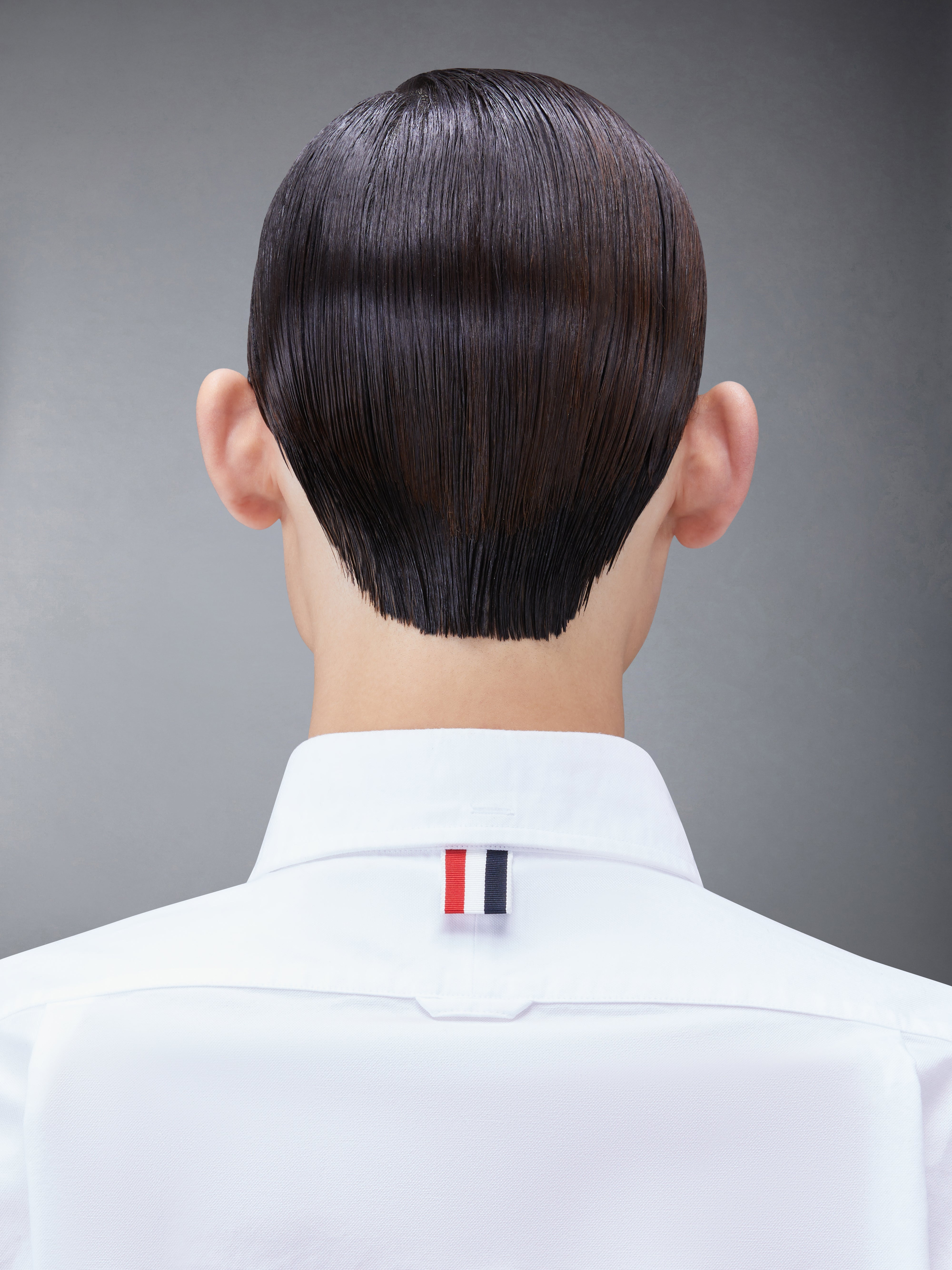 grosgrain-armband cotton shirt - 8