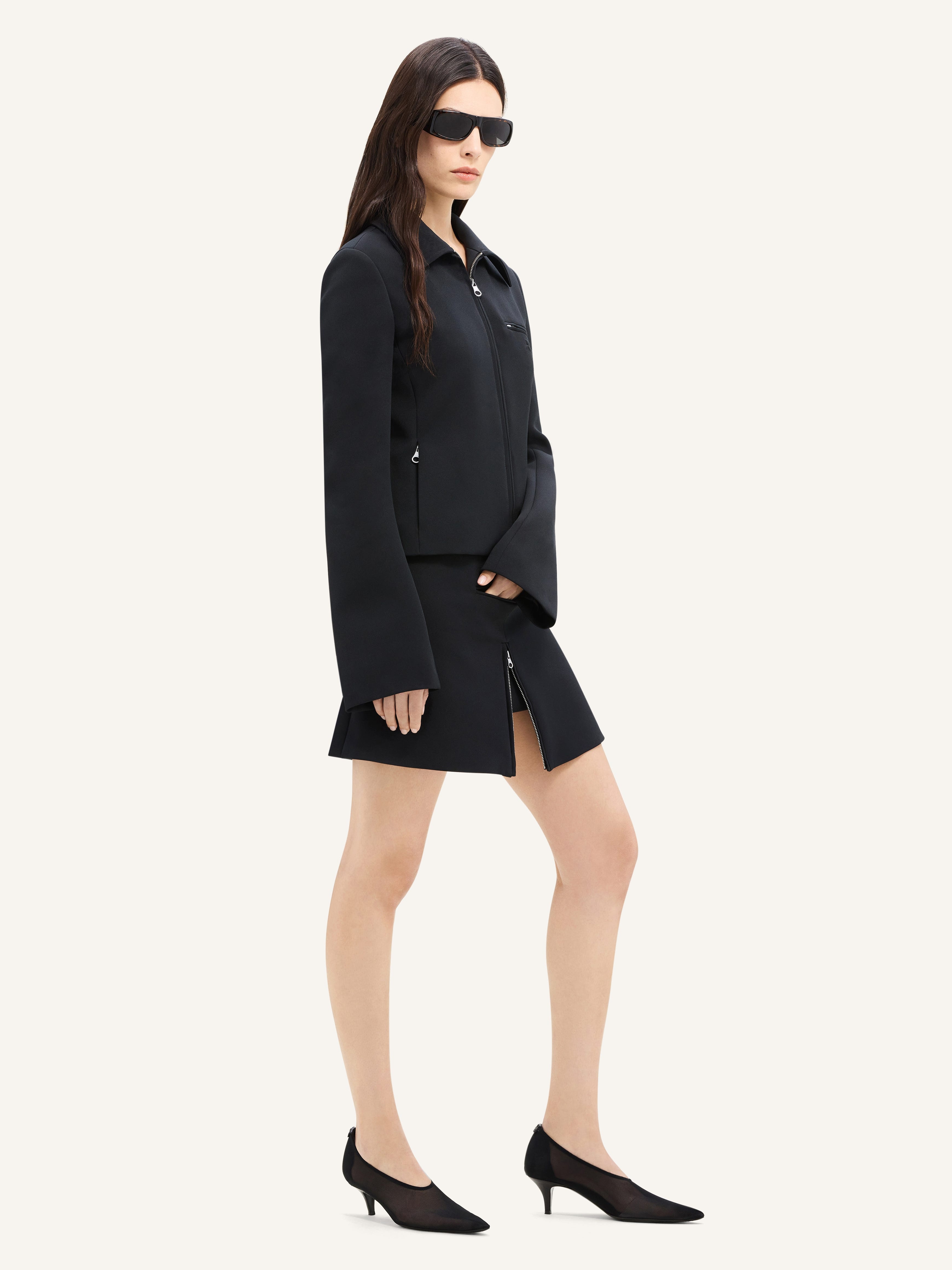 ZIPPED TWILL JACKET - 3