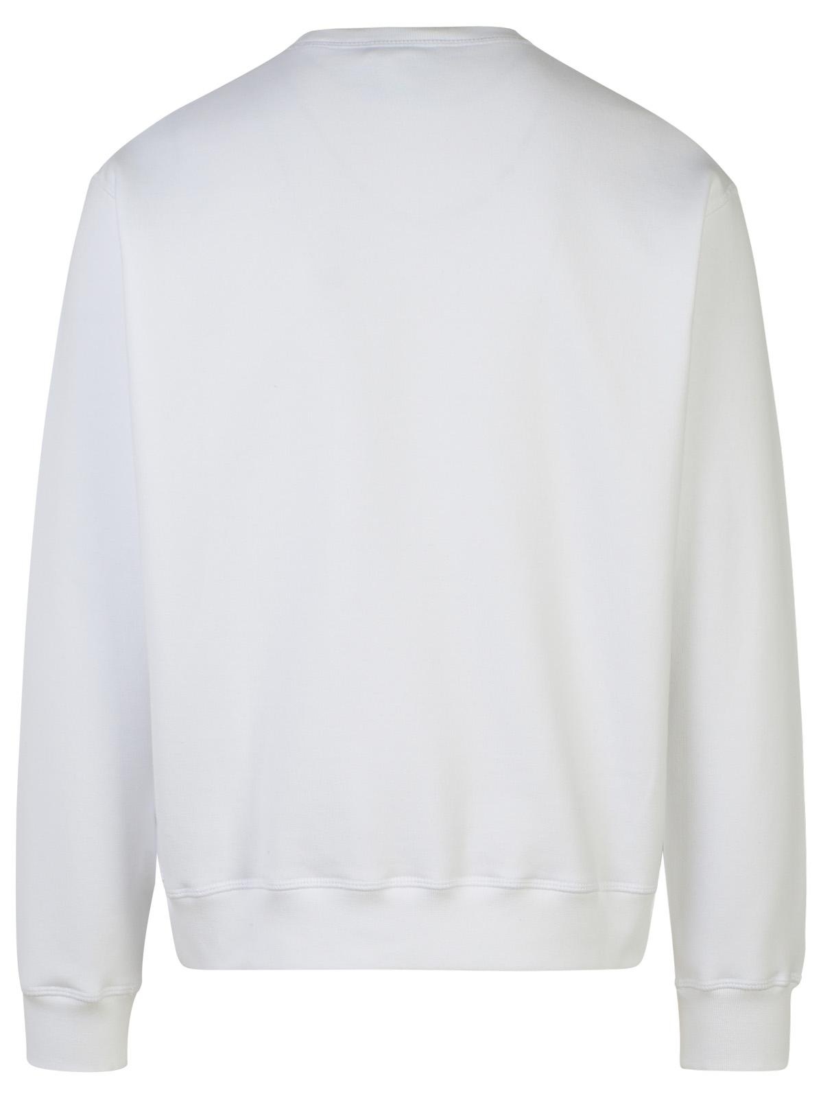 Dsquared2 White Cotton Sweatshirt - 3