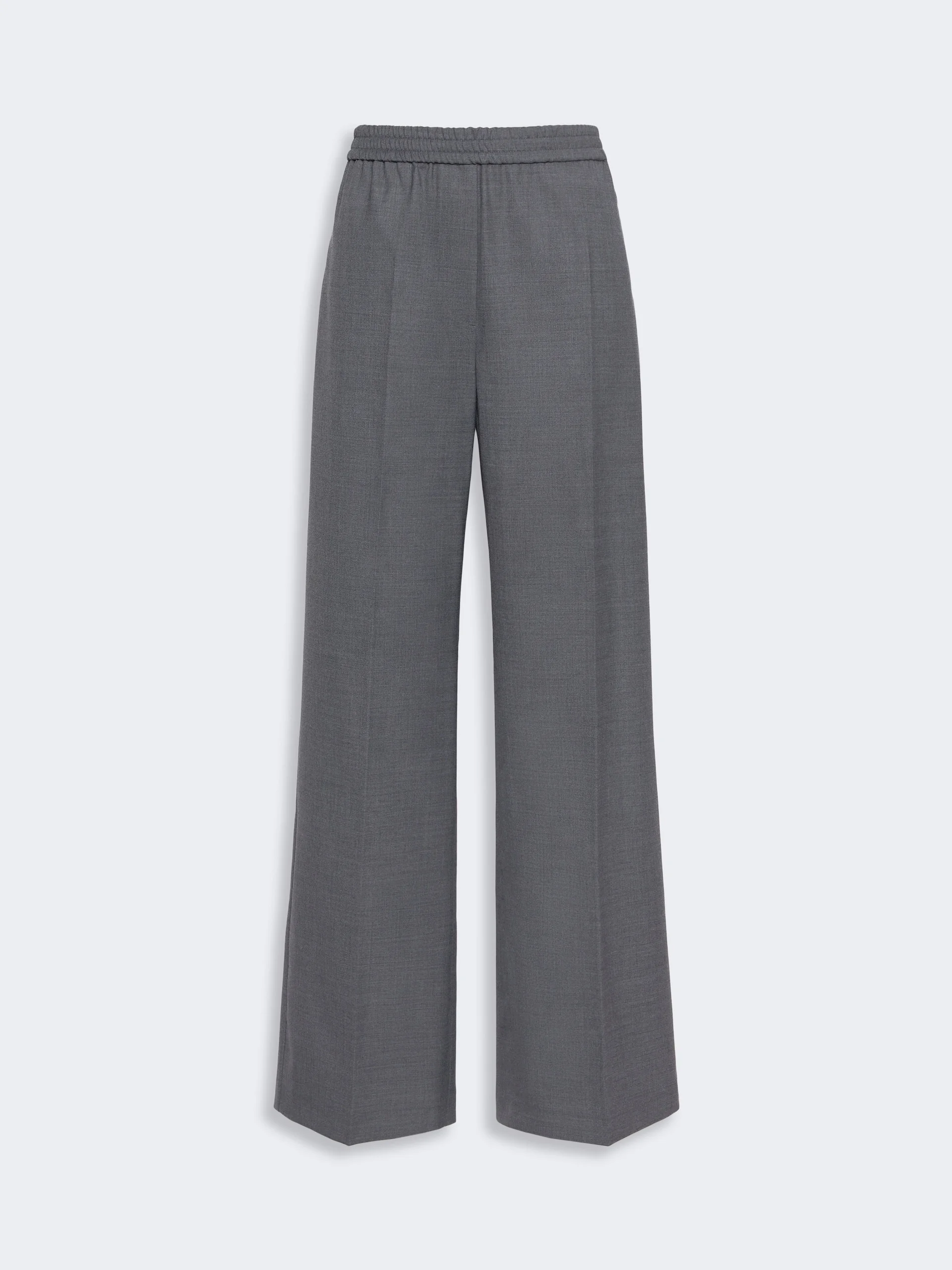 PETRA Stretch wool batavia trousers - DARK GREY - 1