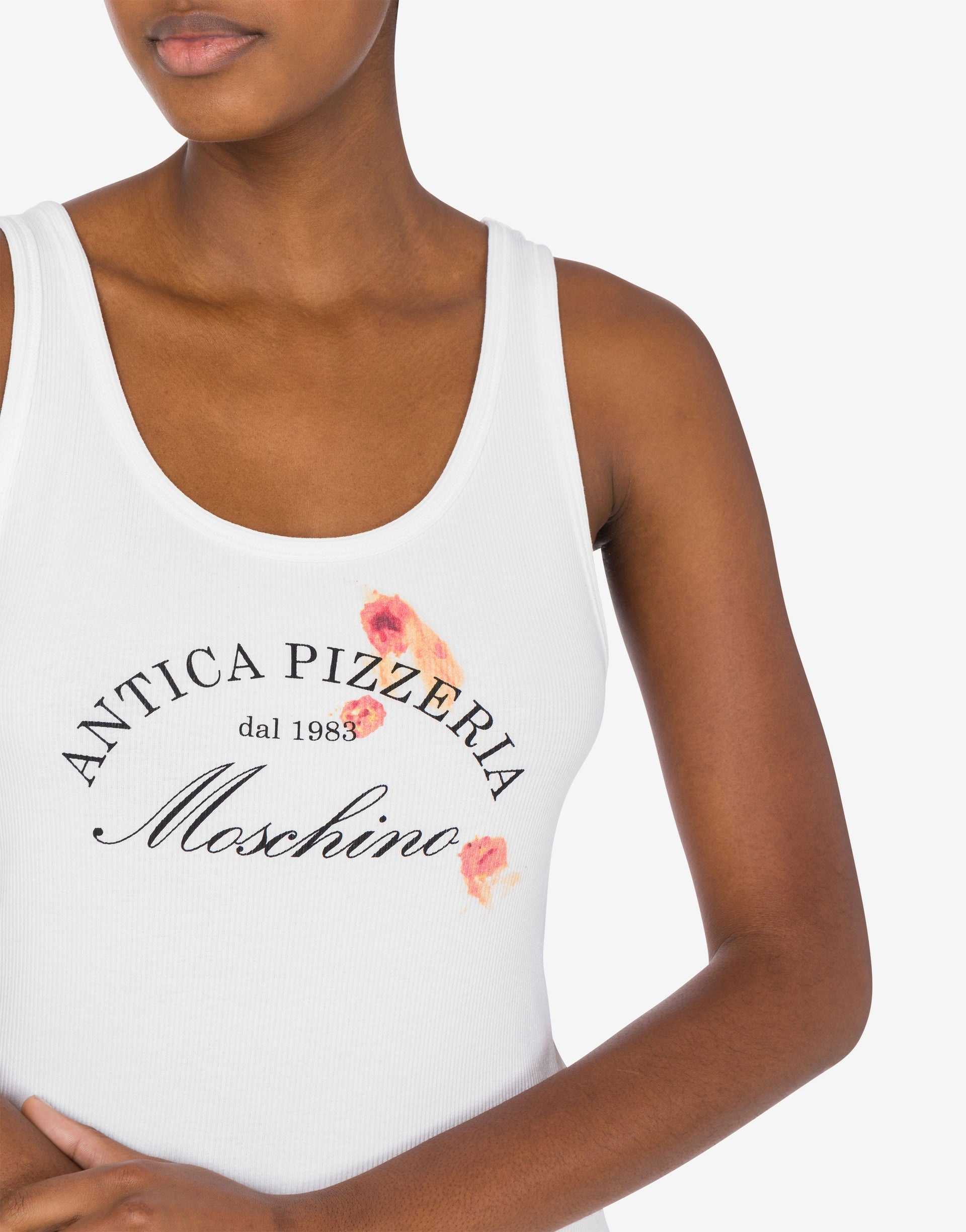 STRETCH COTTON TANK TOP ANTICA PIZZERIA - 3