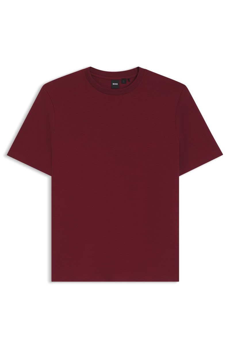 COTTON-BLEND T-SHIRT WITH BUBBLE-JACQUARD STRUCTURE 1