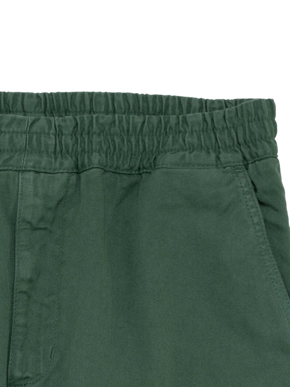 elasticated-waist cotton trousers - 2