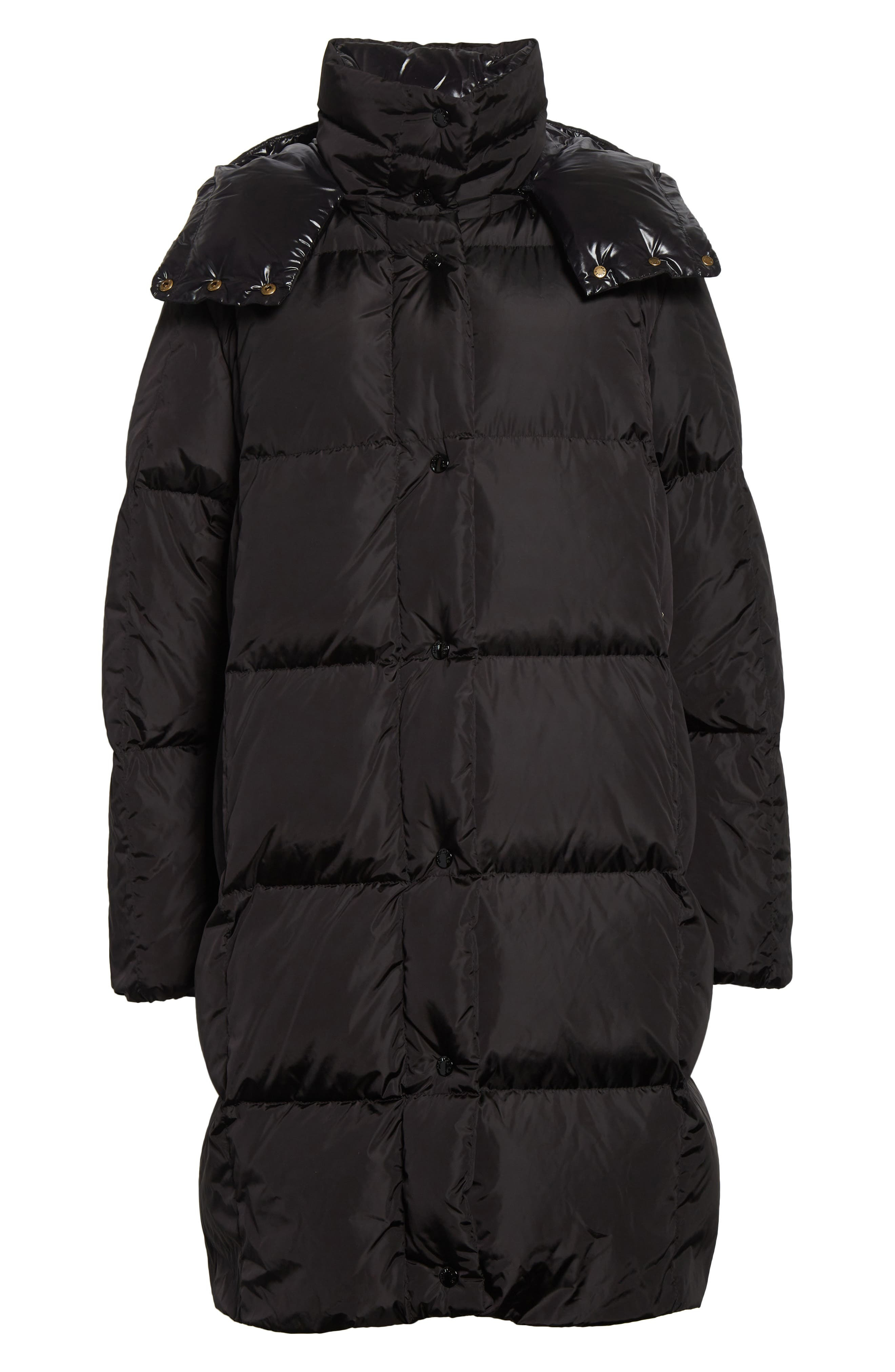 Moncler Litte Water Resistant Down Long Coat in Black at Nordstrom - 7