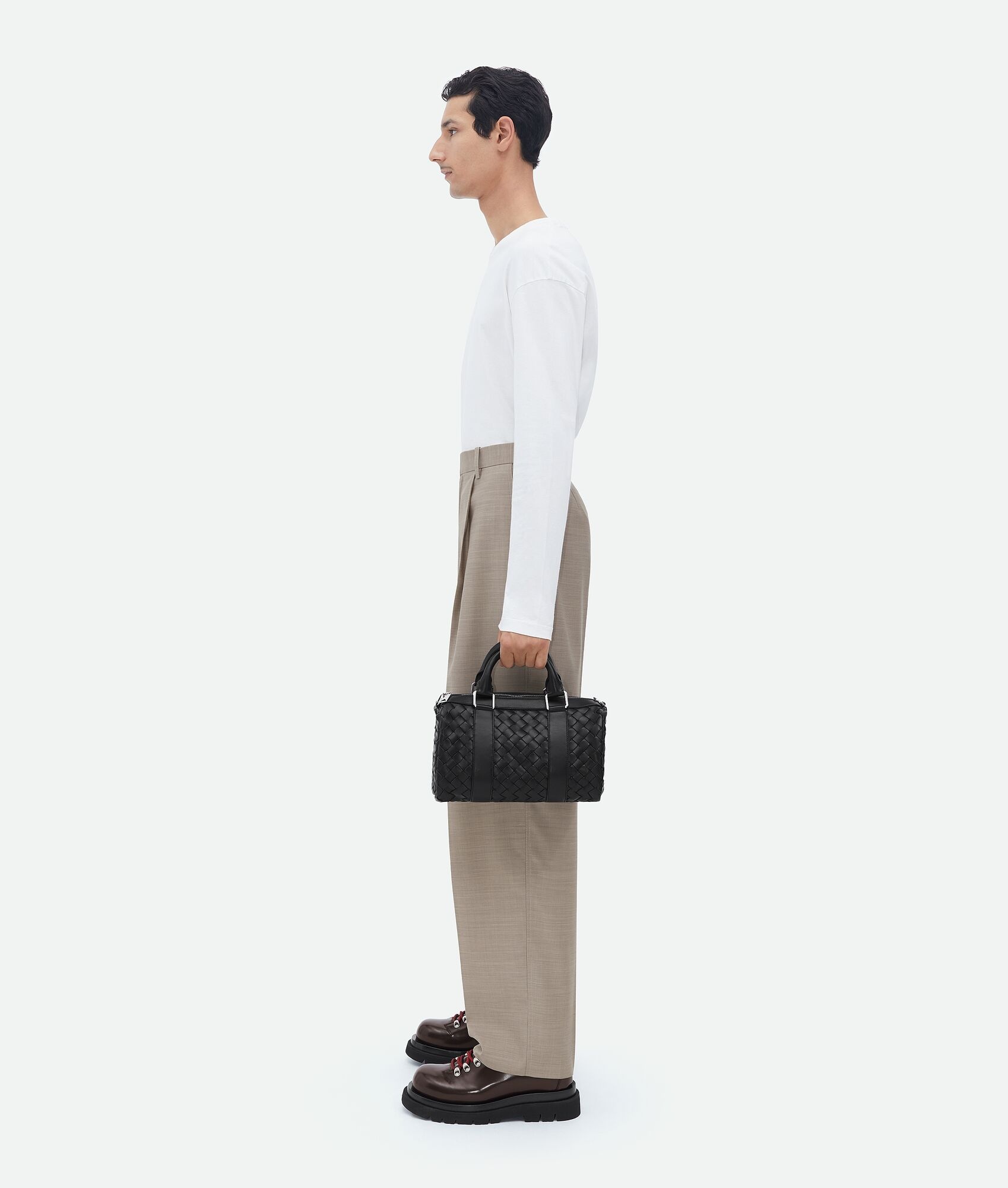 mini classic intrecciato duffle - 5