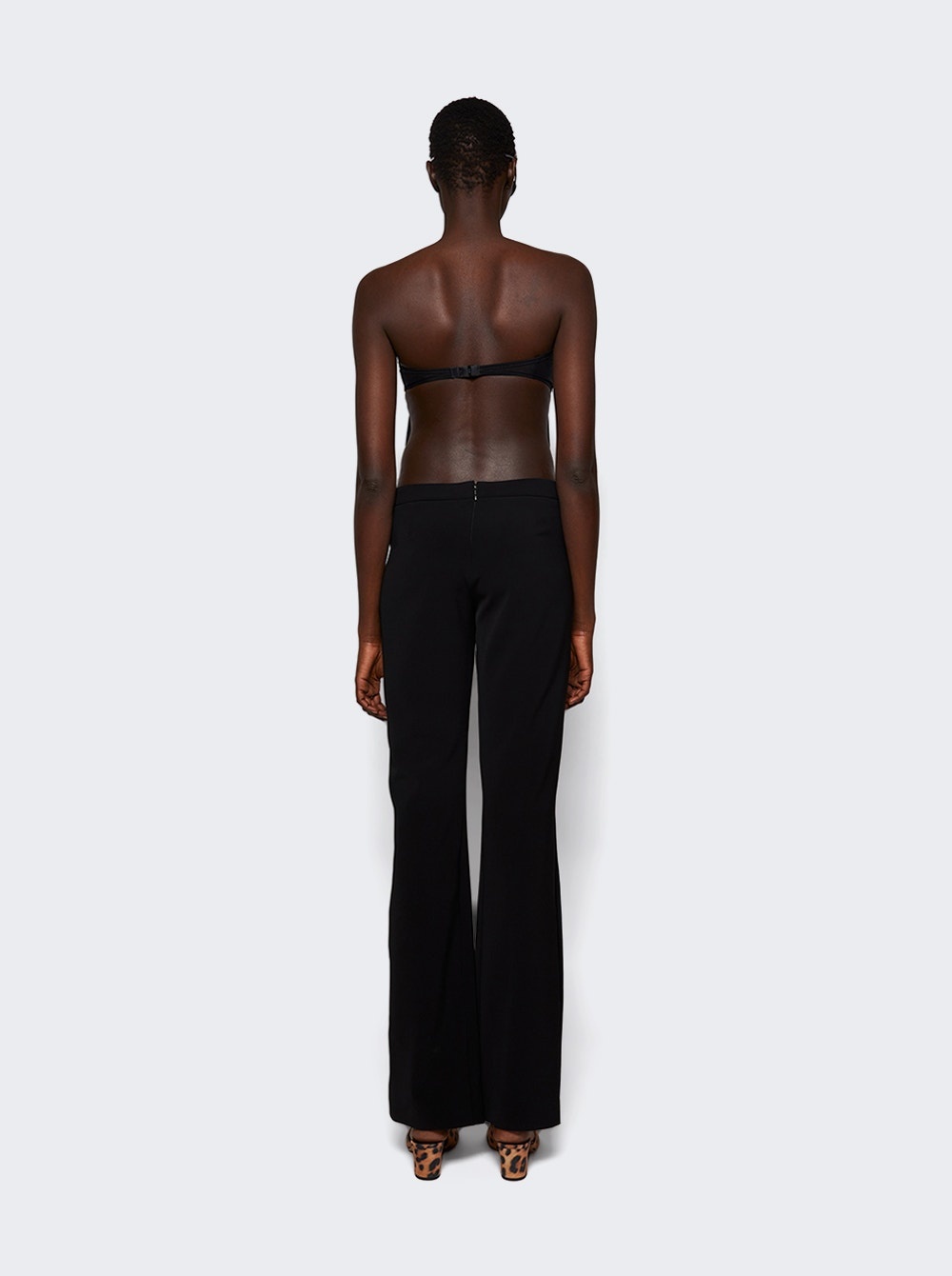 Illusion Draped Bustier Jumpsuit Black - 5