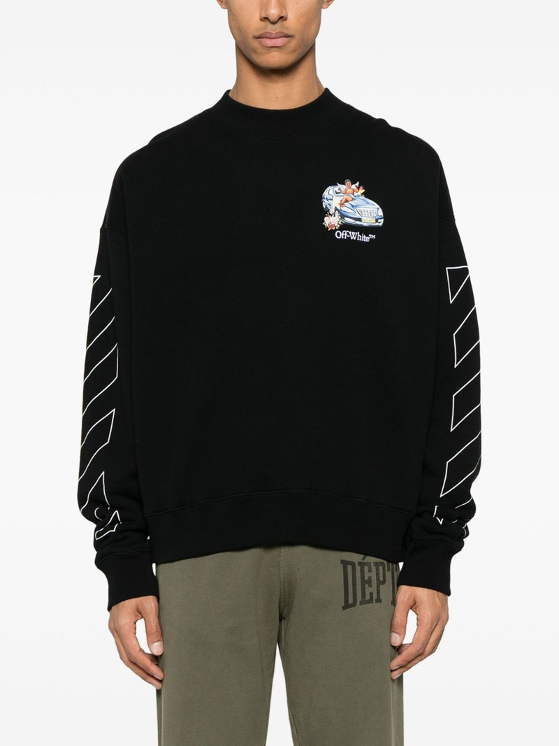 logo-embroidered sweatshirt 3