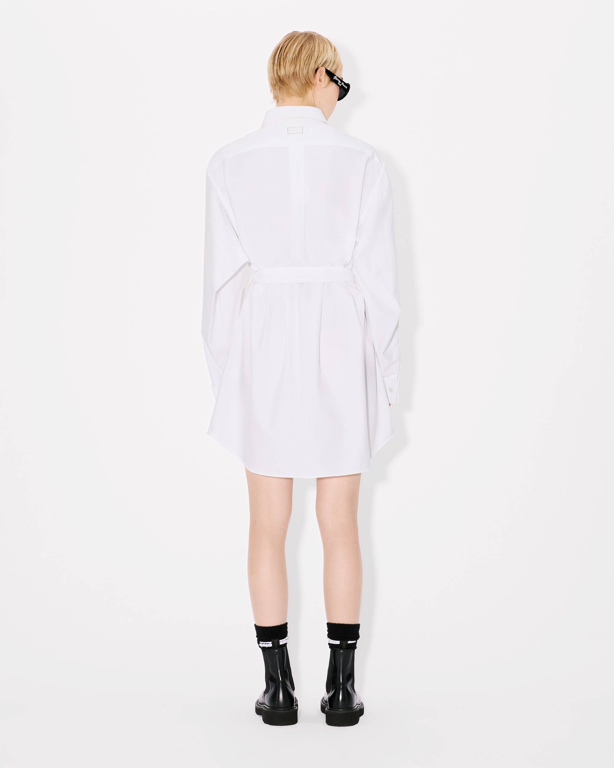 KENZO Shirt dress with kimono sleeves in oxford cotton