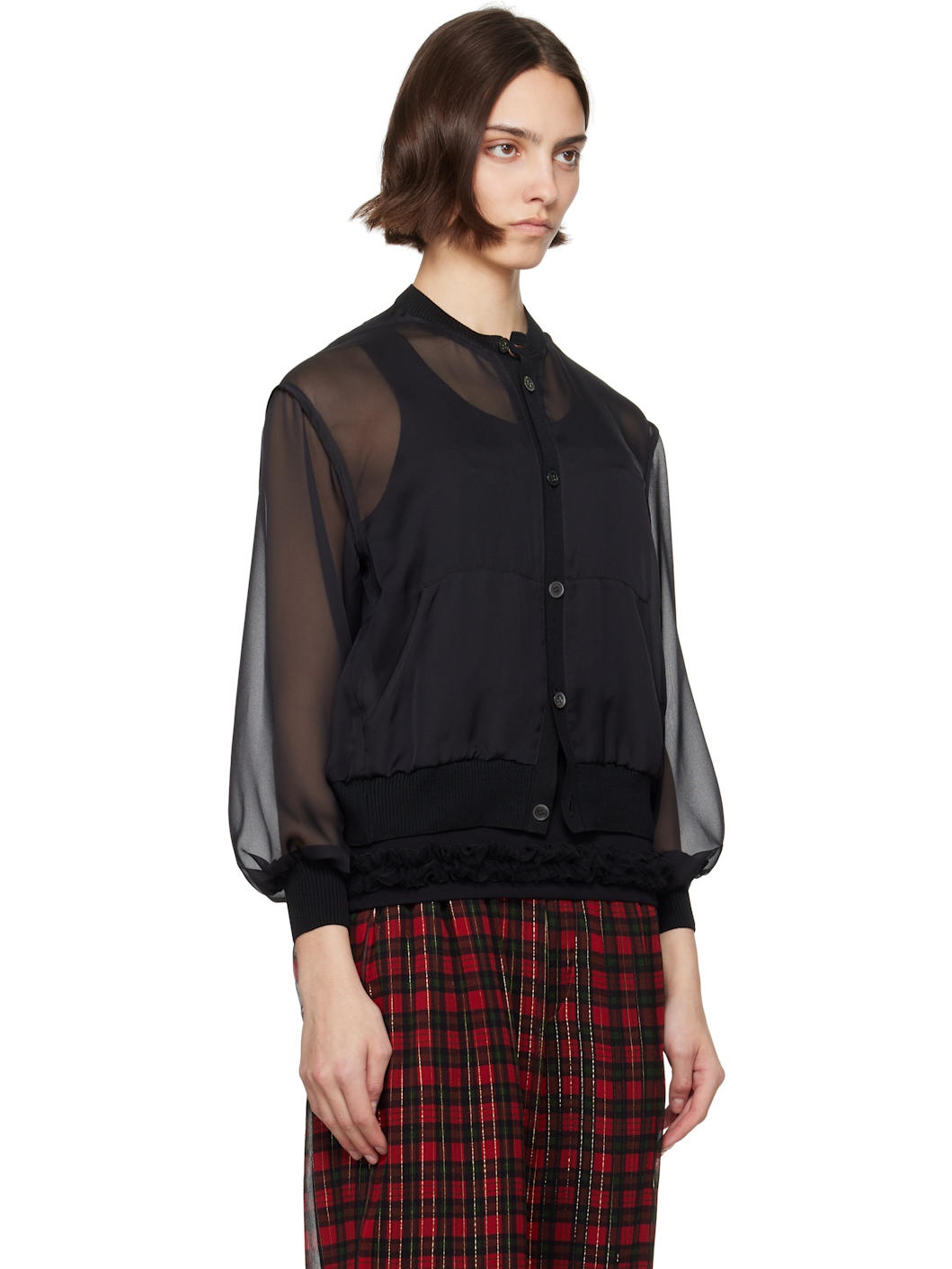 Black UC1E1203-2 Cardigan - 2
