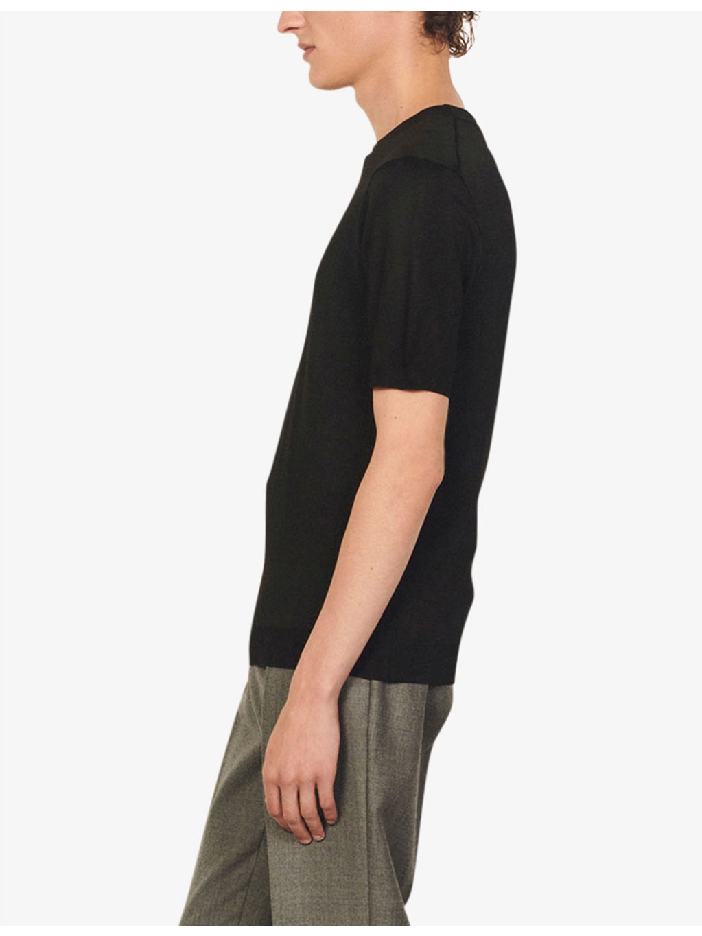 Crewneck classic-fit knitted T-shirt - 5