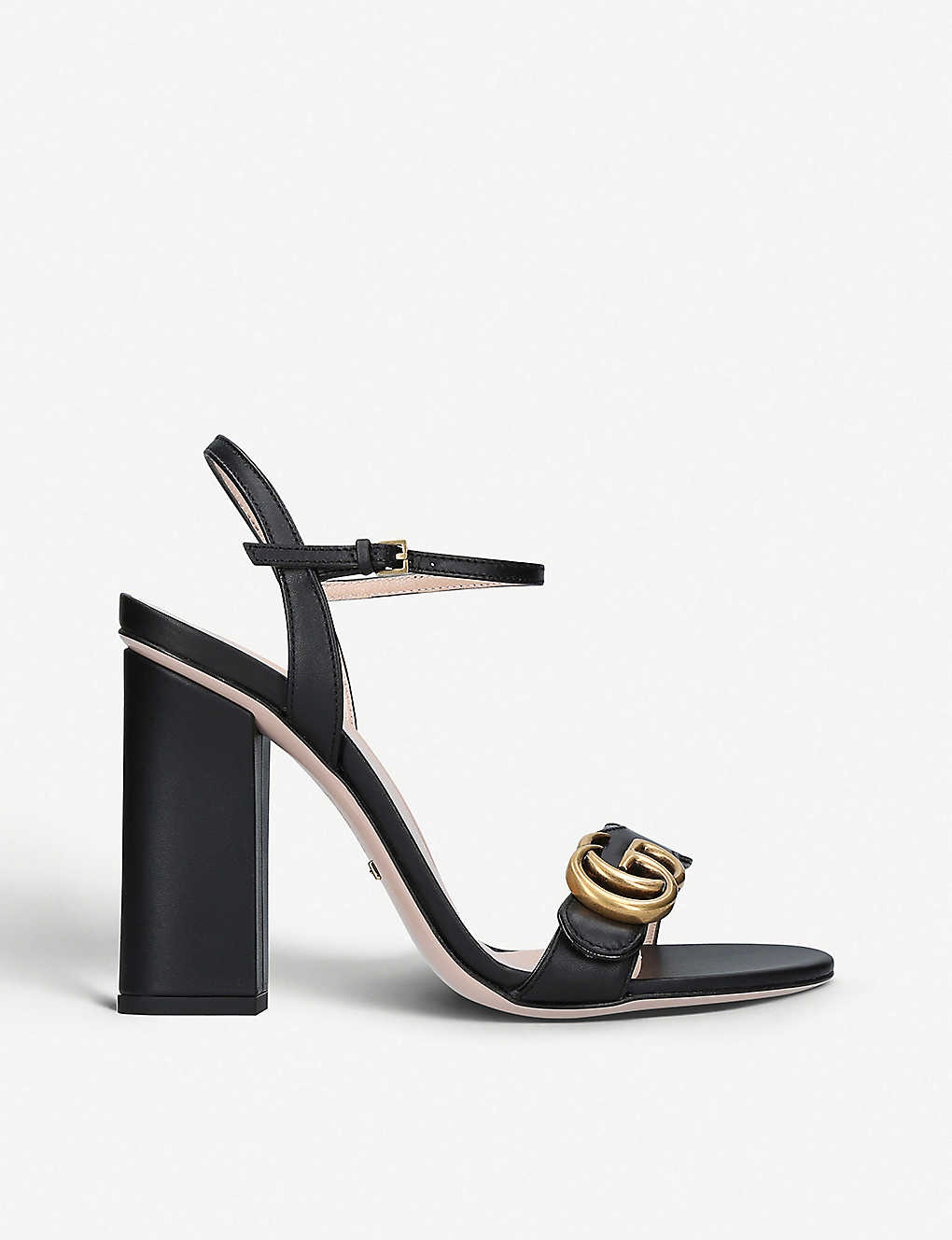 GUCCI Marmont 105 leather sandals selfridges REVERSIBLE