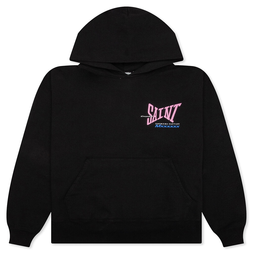 RIBBON SAINT HOODIE - BLACK - 1
