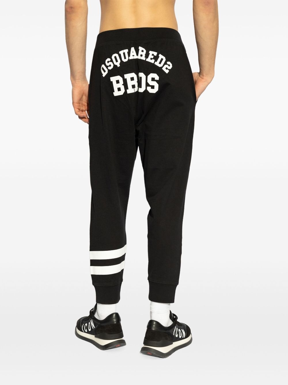 slogan-print track pants - 3