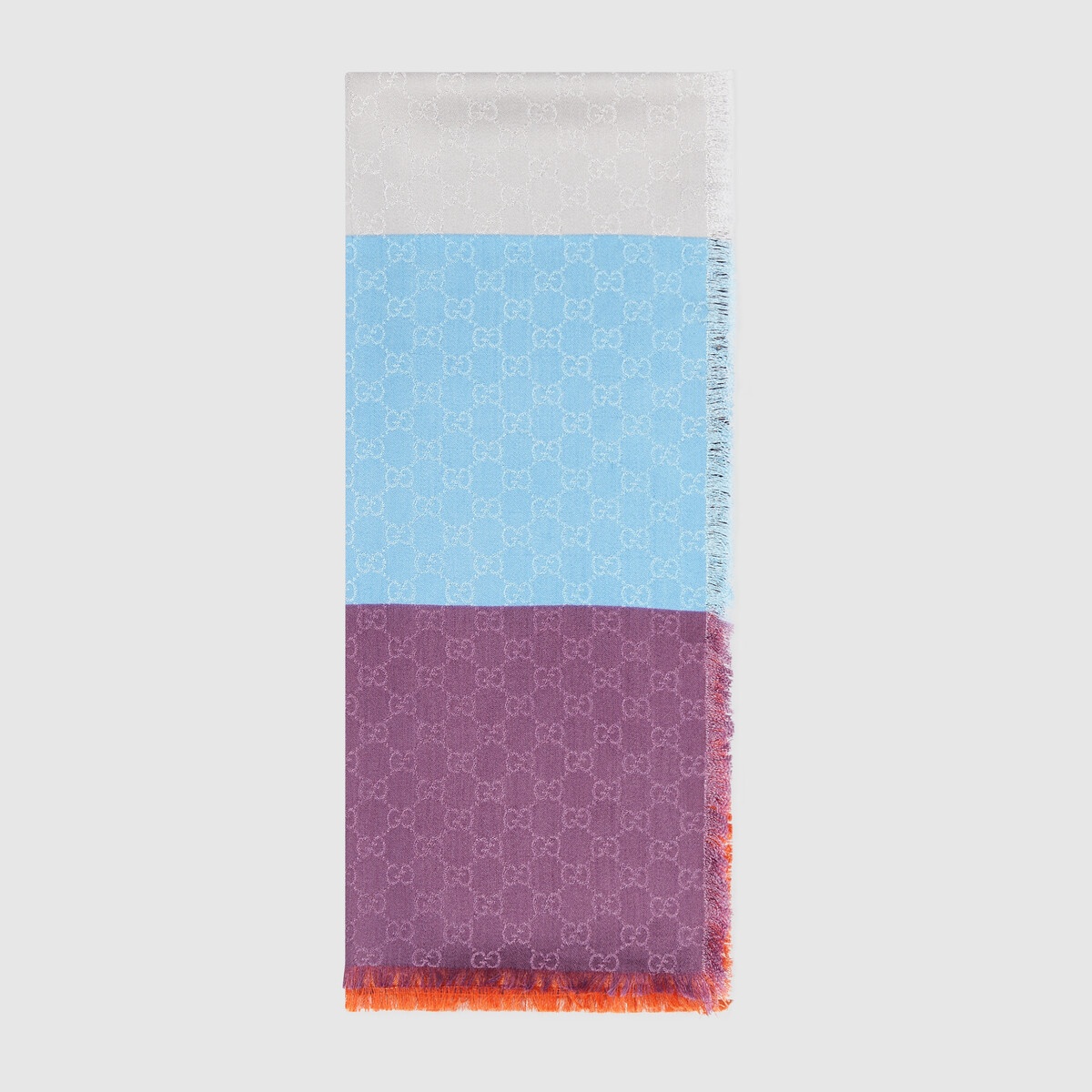 GG wool silk blend stole 1
